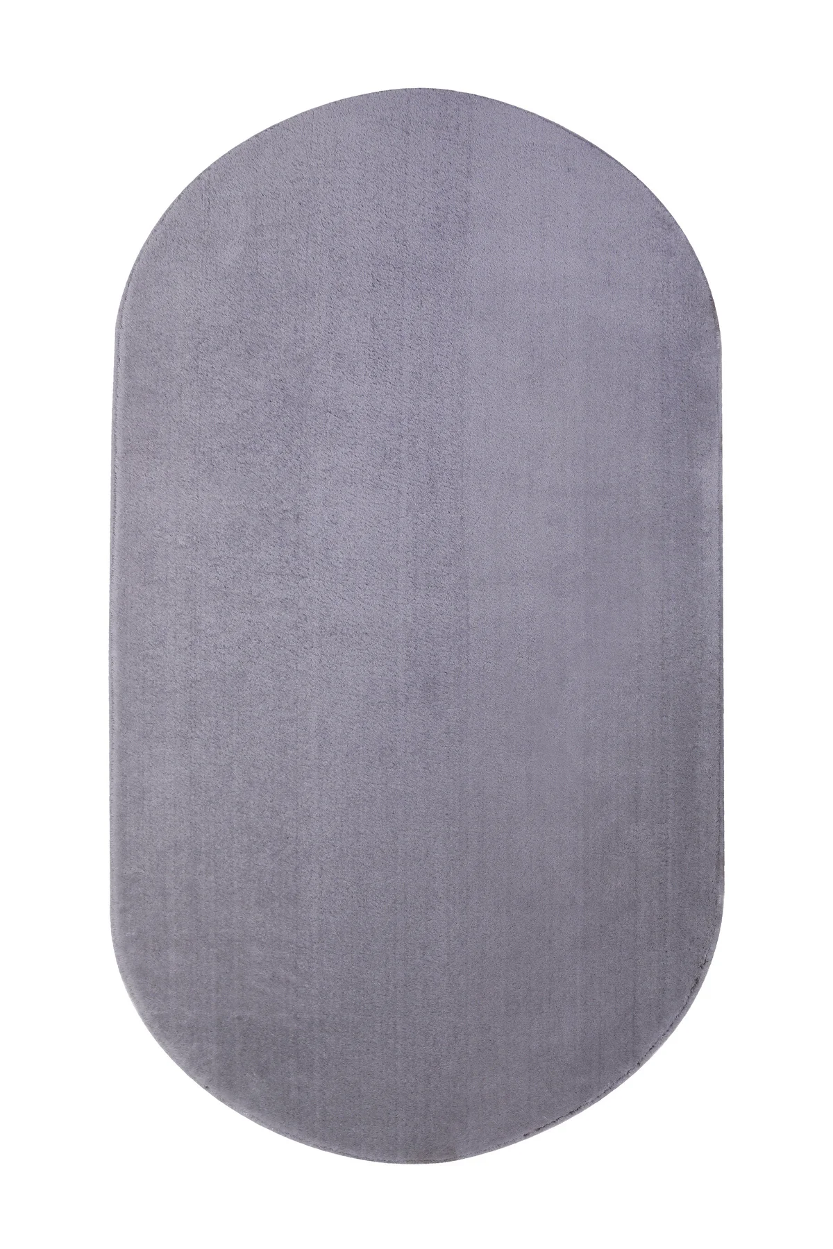 PELUŞ Oval Saçaksız HALI AÇIK GRİ RENK Silinebilir Yolluk 60x200