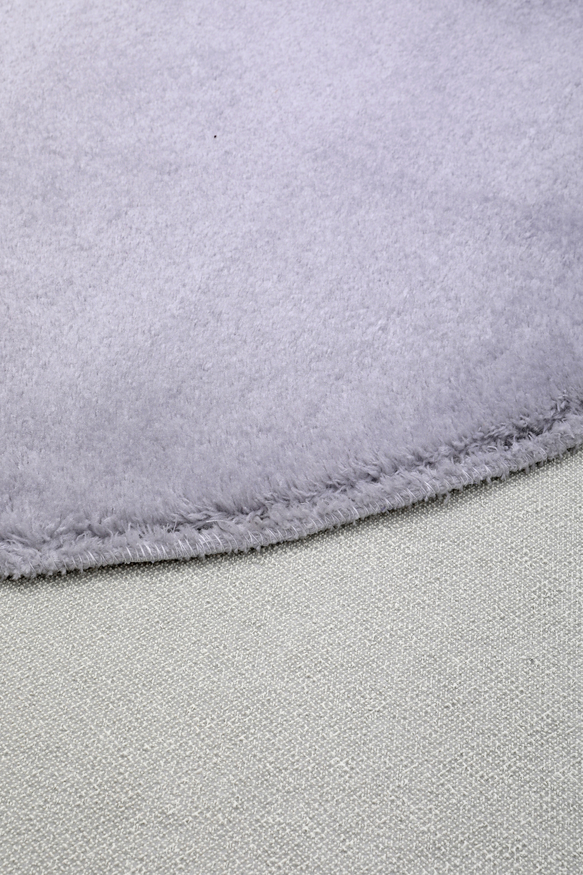 PELUŞ Oval Saçaksız HALI AÇIK GRİ RENK Silinebilir Yolluk 120x200