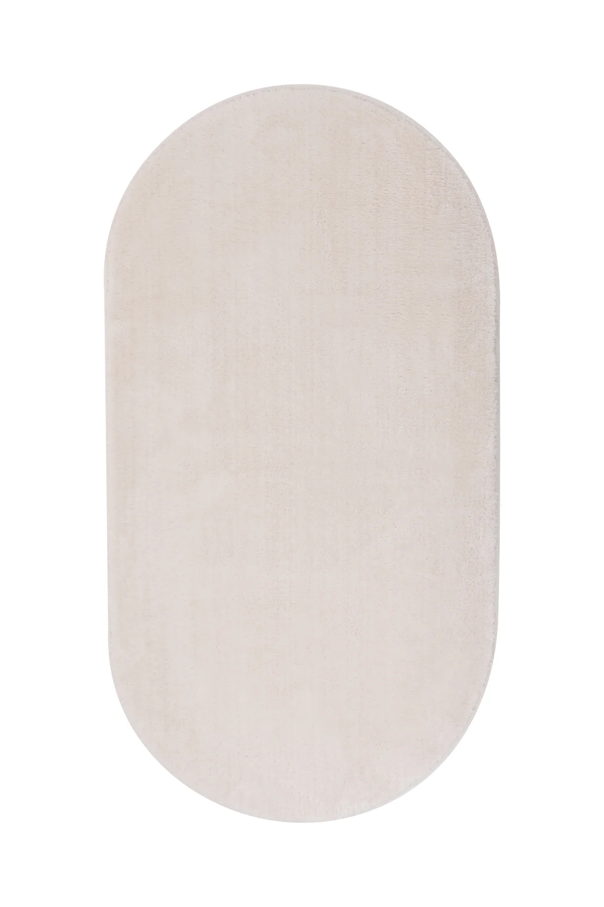 PELUŞ Oval Saçaksız HALI VİZON RENK Silinebilir Yolluk 80x250