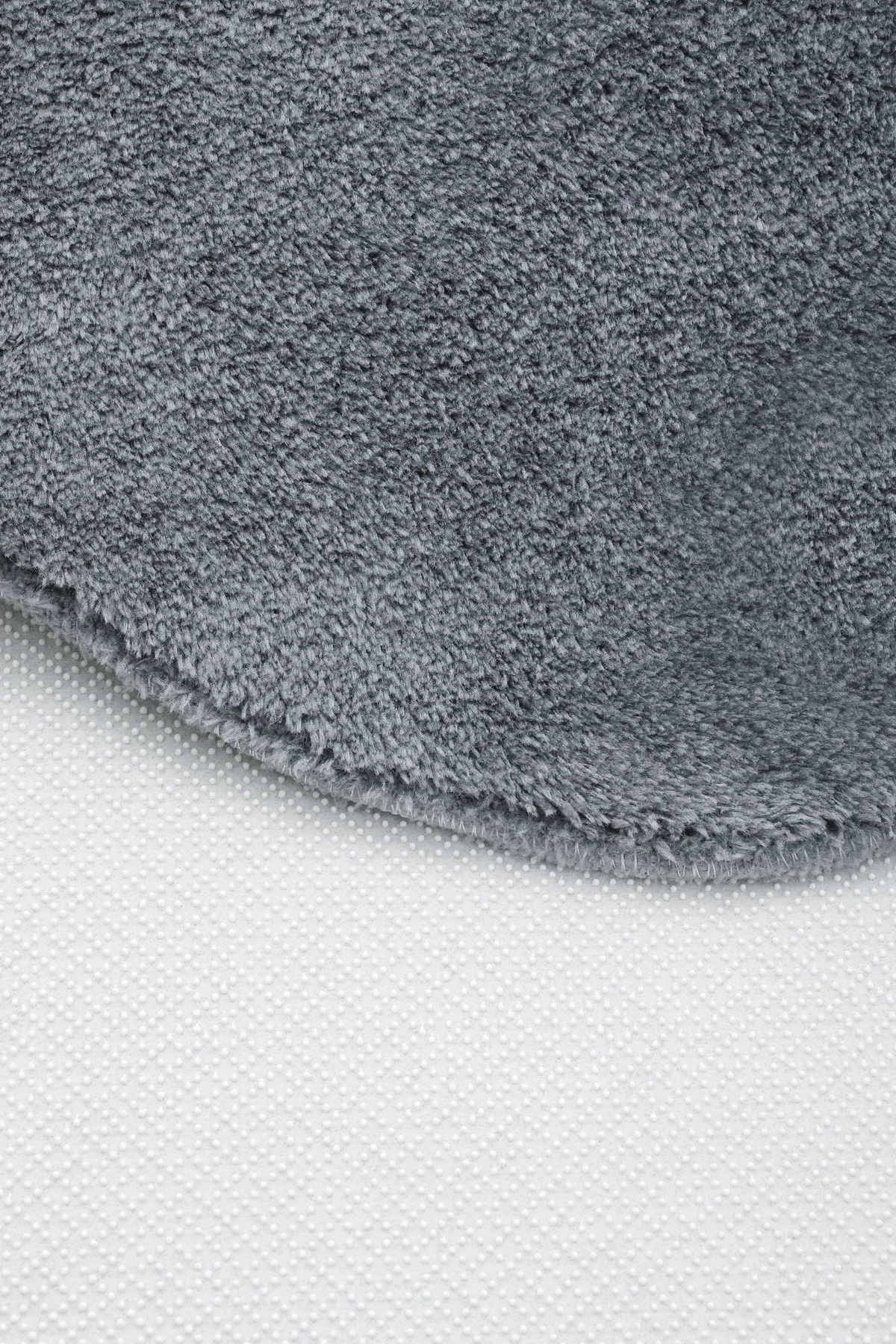 PELUŞ Oval Saçaksız HALI KOYU GRİ RENK Silinebilir Yolluk 100x250