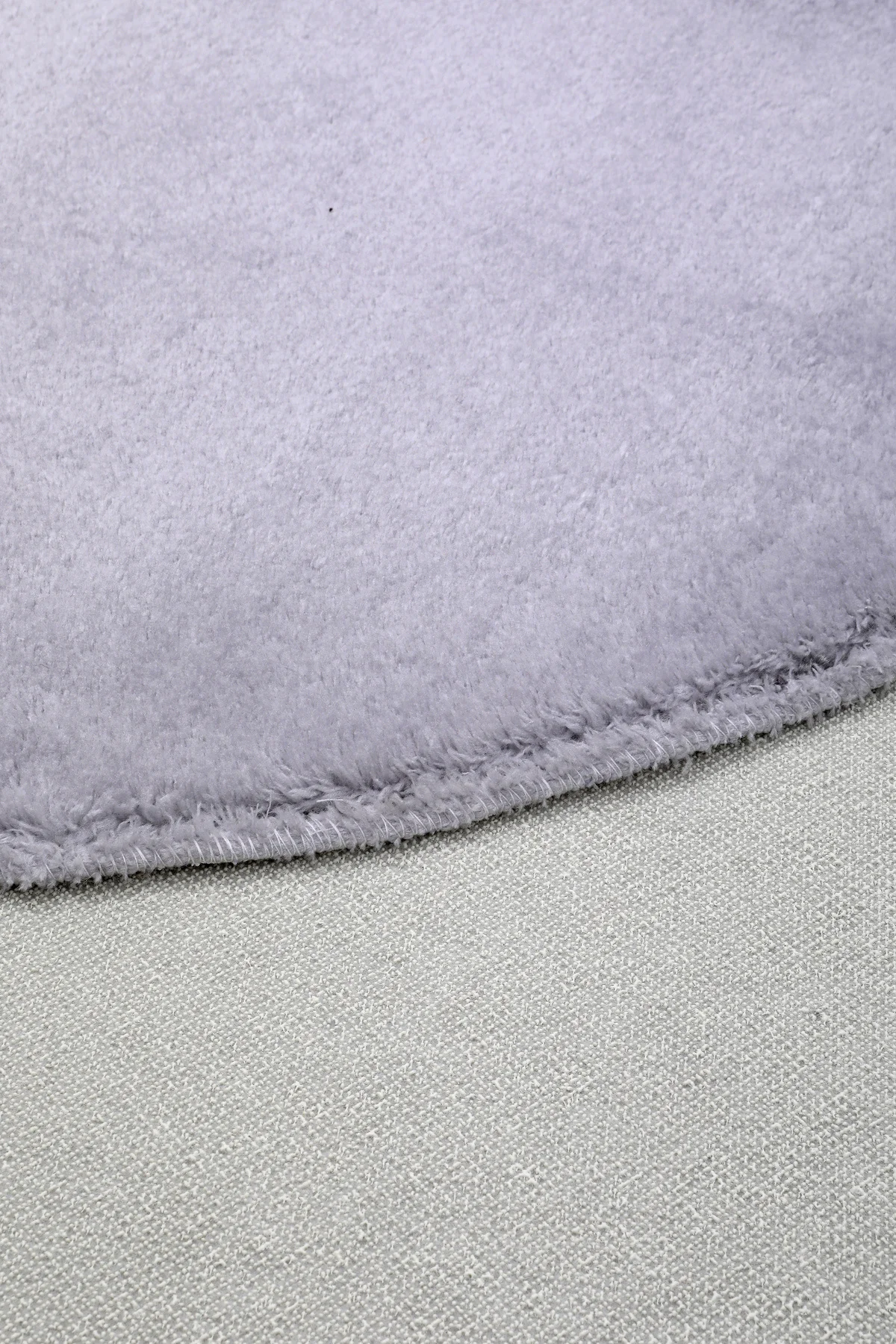 PELUŞ Oval Saçaksız HALI AÇIK GRİ RENK Silinebilir Yolluk 80x300