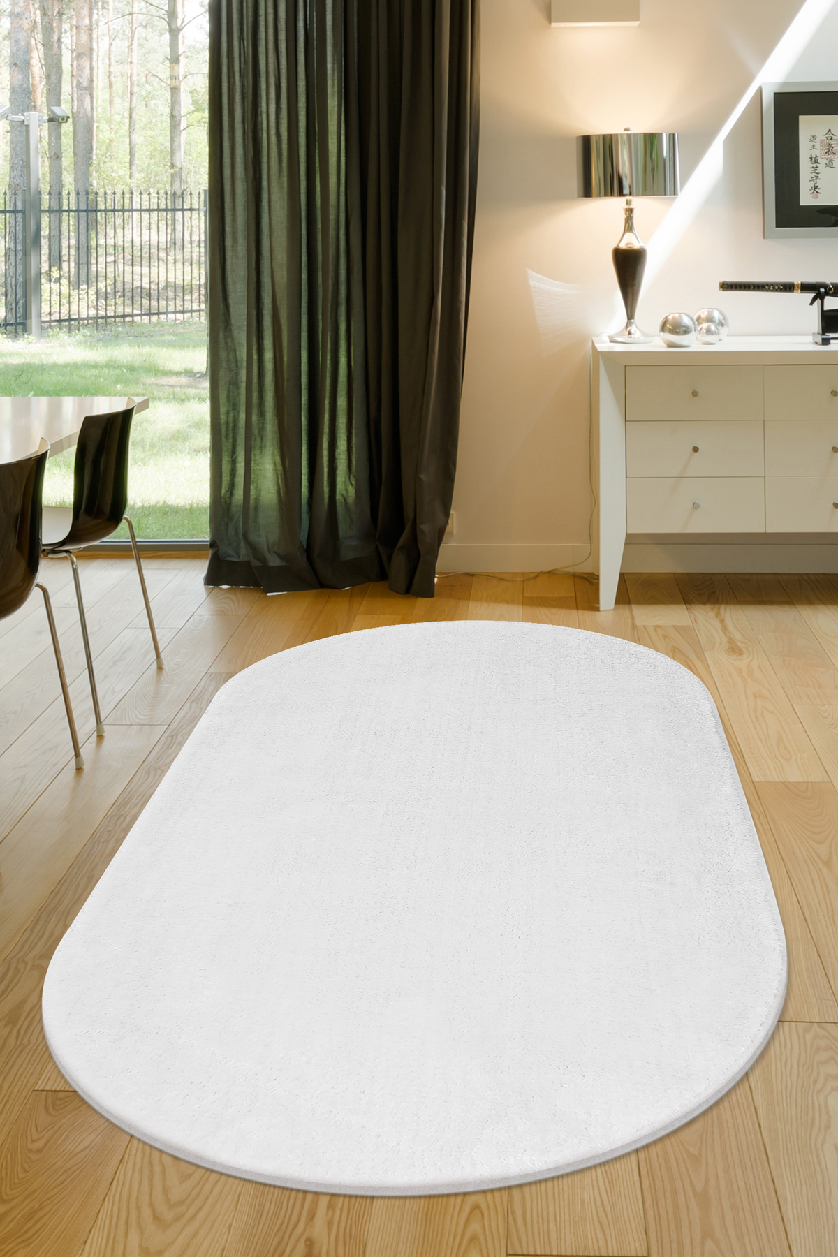 PELUŞ Oval Saçaksız HALI BEYAZ RENK Silinebilir Yolluk 150x900 Fiyatı, Yorumları ve Özellikleri