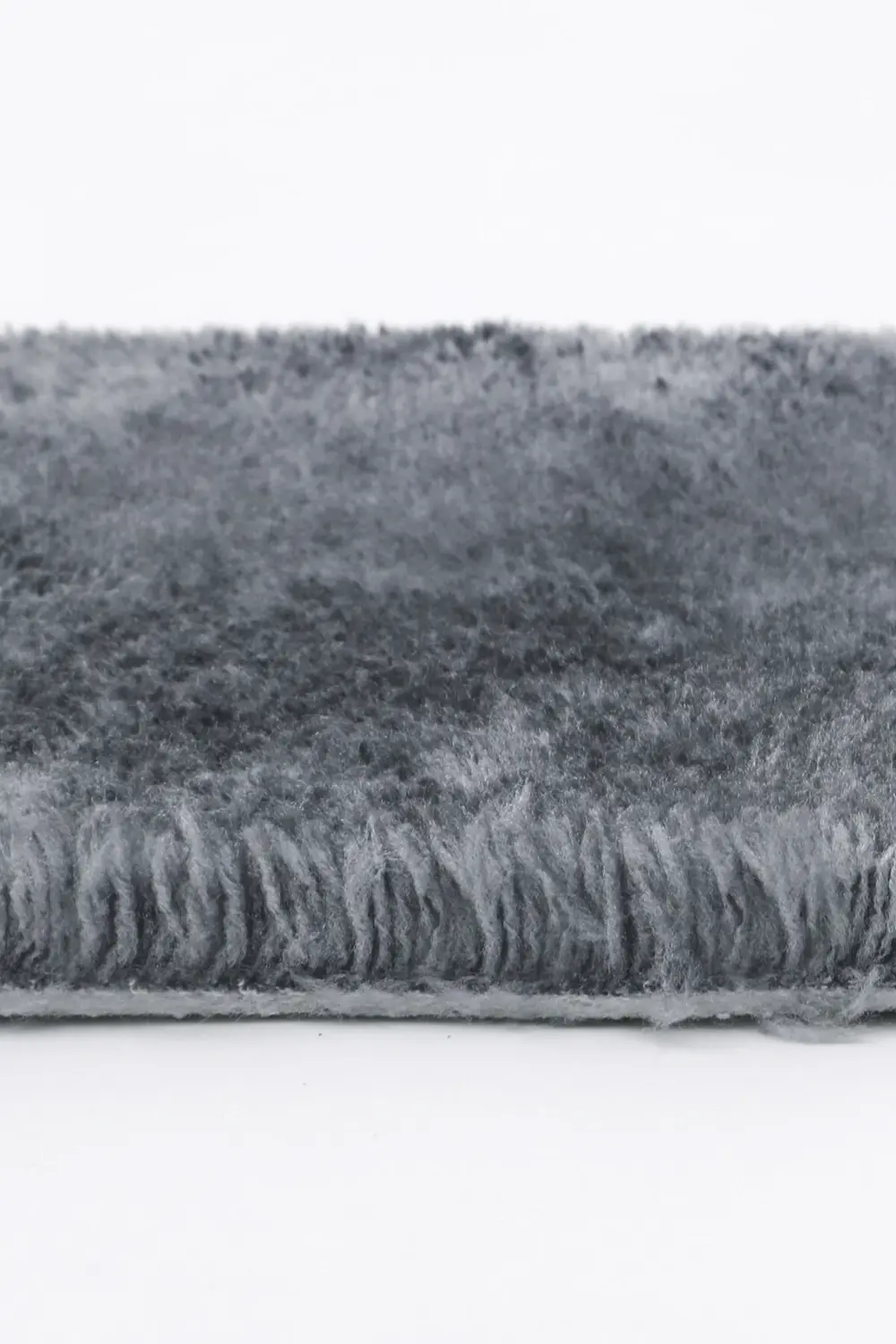 PELUŞ Oval Saçaksız HALI KOYU GRİ RENK Silinebilir Yolluk 150X220