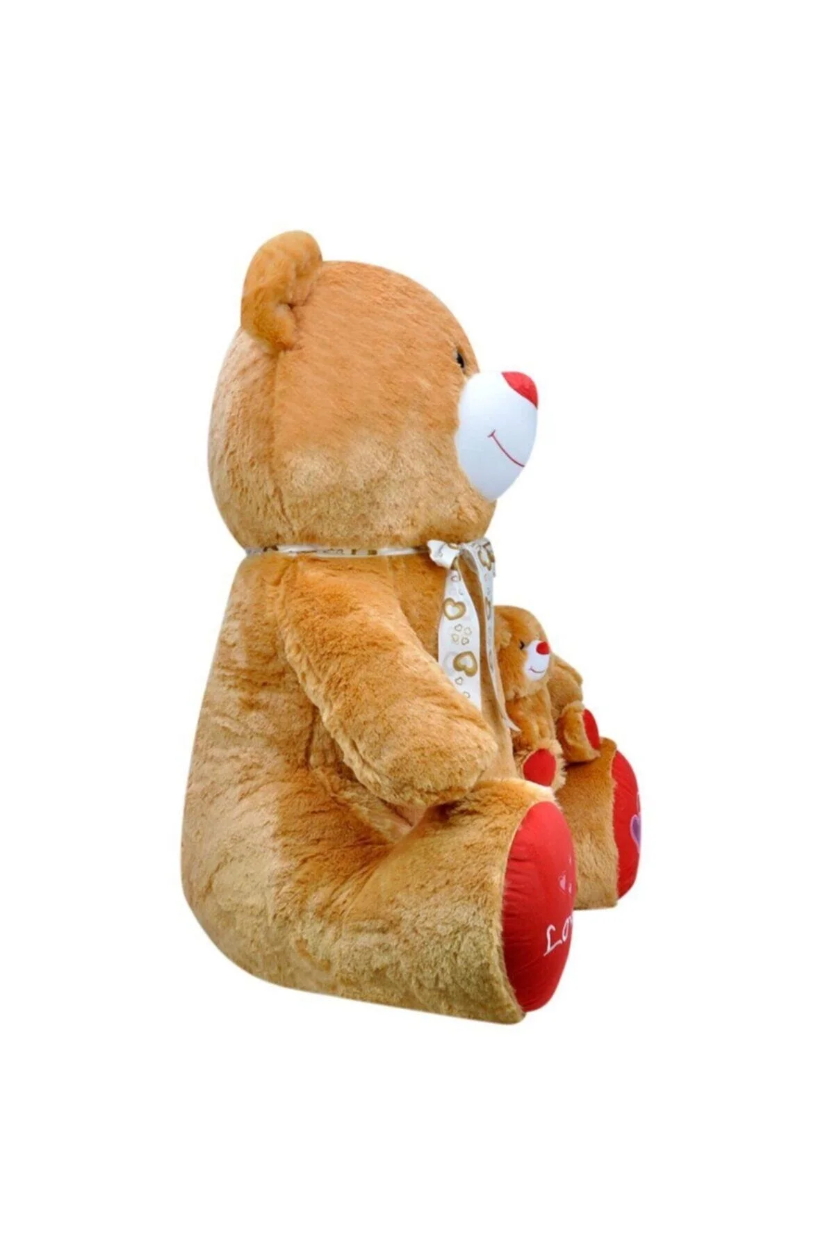 Peluş oyuncak ayı yavrulu kahverengi 95 cm oturan 3 yaş ve üzeri çocuklar için Kategorisi