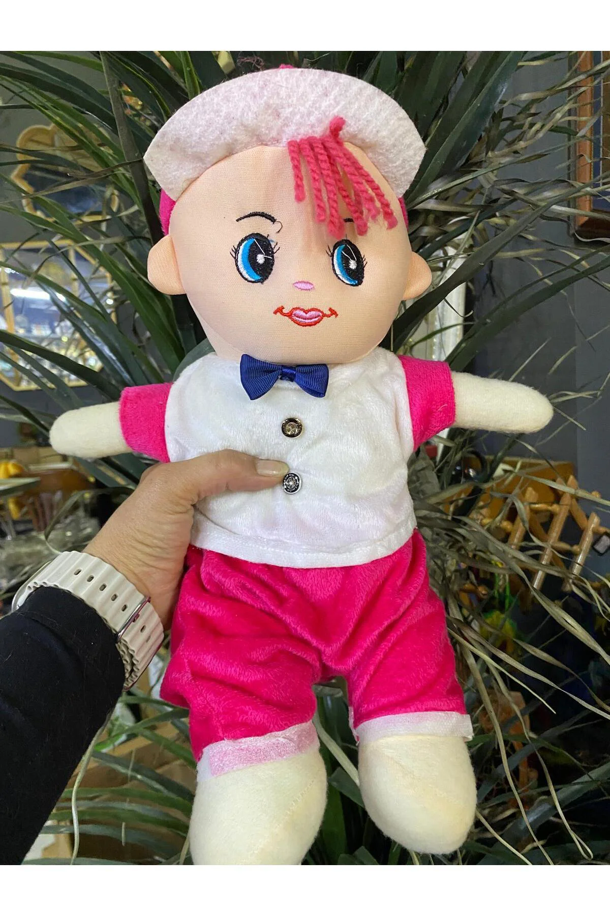 Peluş Oyuncak Bebek (pembe)