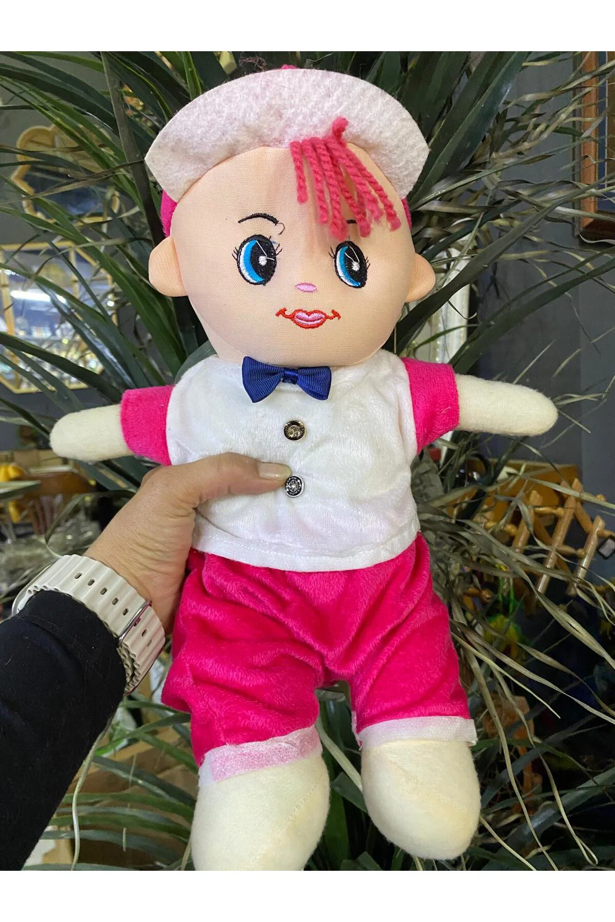 Peluş Oyuncak Bebek (pembe)