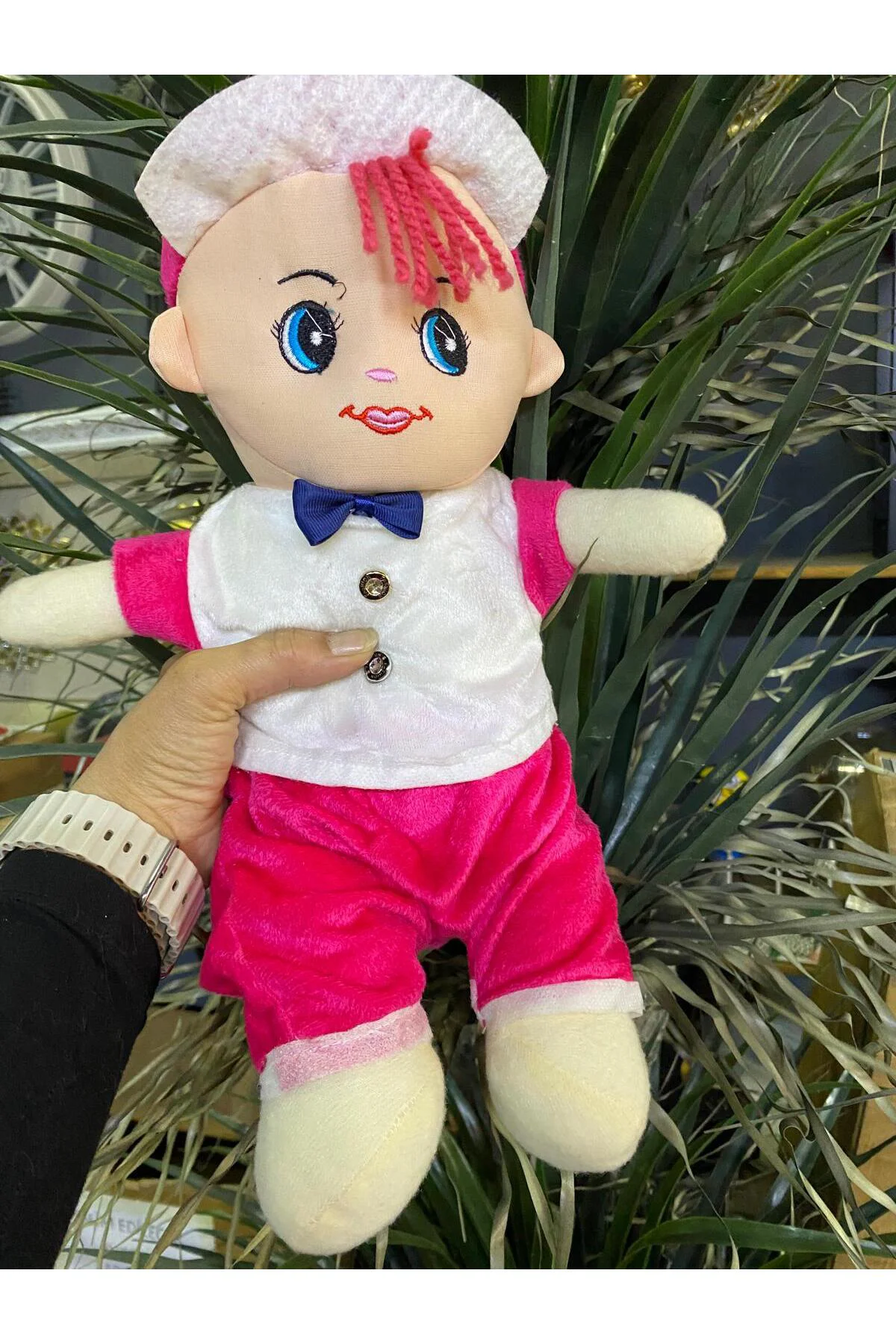 Peluş Oyuncak Bebek (pembe)