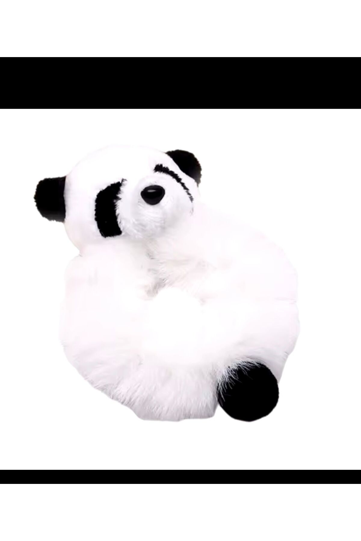Arescollection Peluş Pandali Lastikli Saç Tokasi