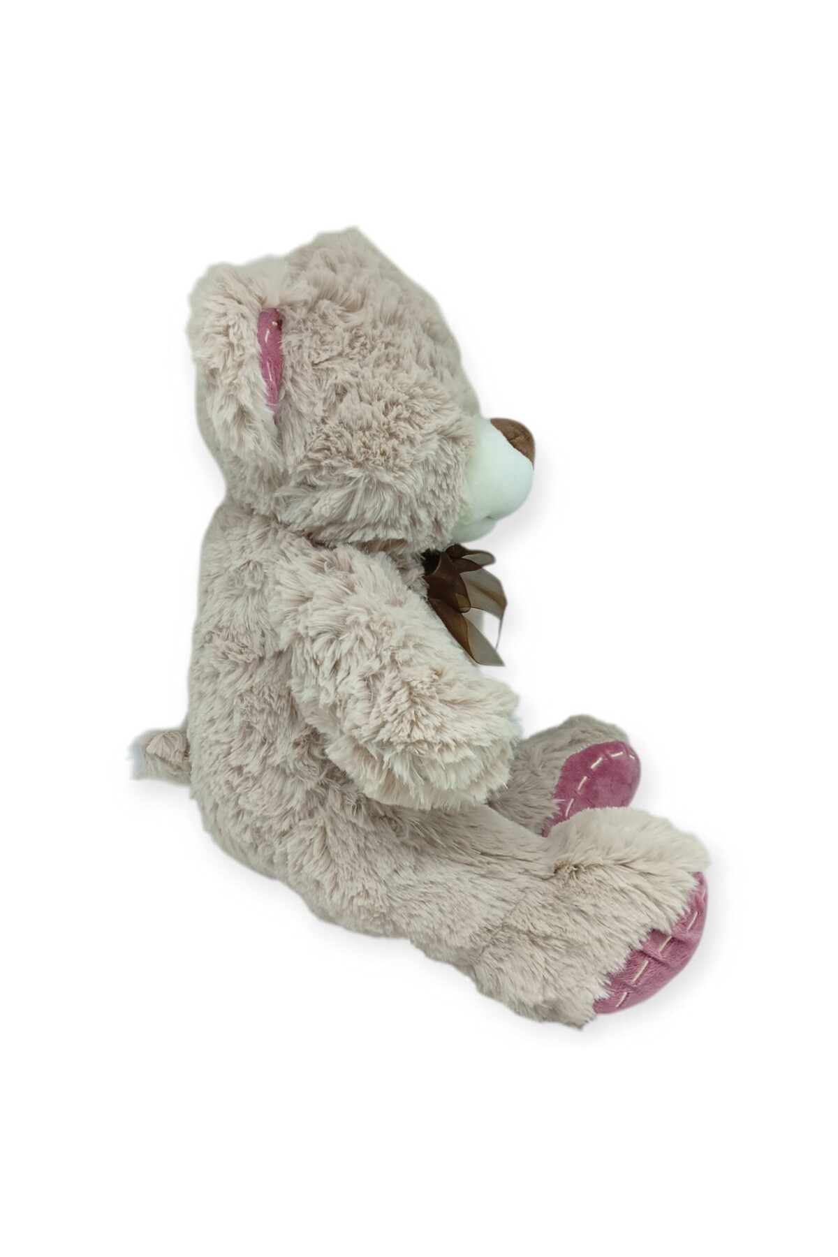 Peluş Papyonlu Ayıcık 40 cm - Kahverengi (Lisinya)