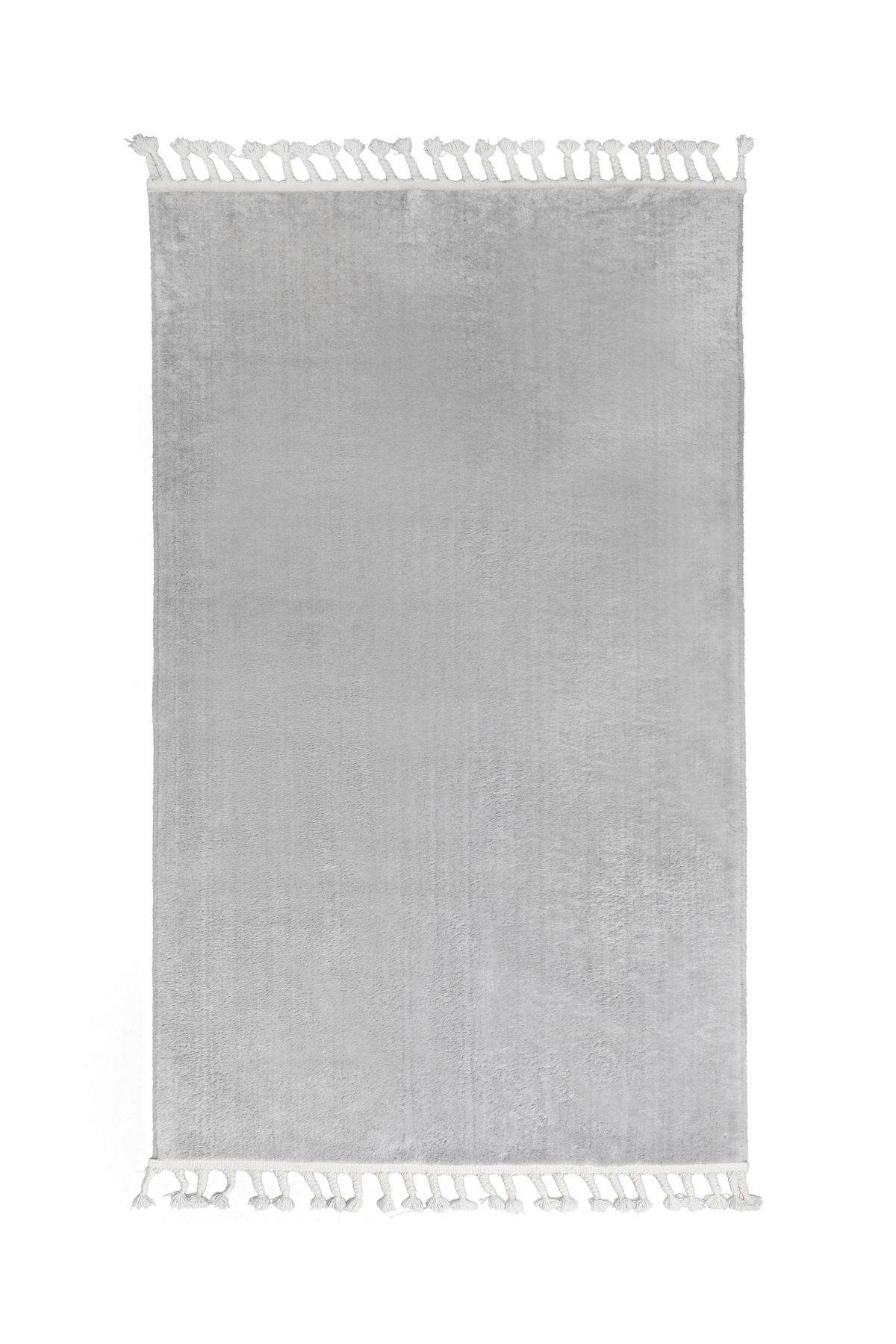 PELUŞ Saçaklı HALI AÇIK GRİ RENK Silinebilir 200x650