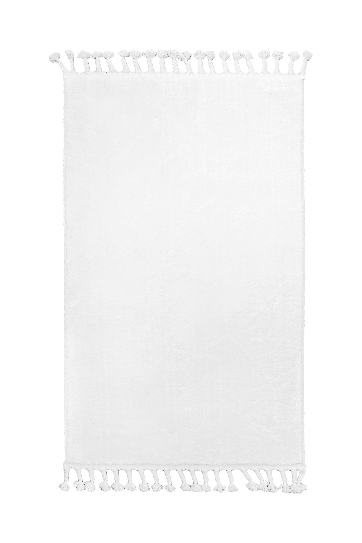 PELUŞ Saçaklı HALI BEYAZ RENK Silinebilir 60x400