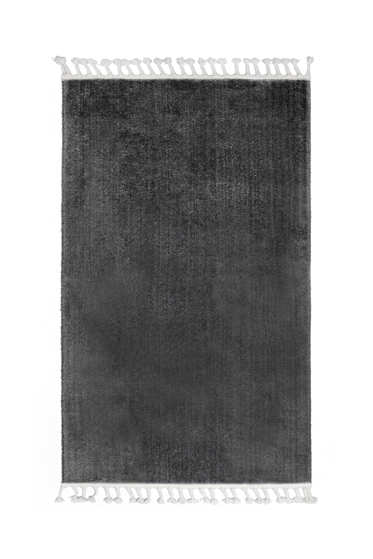 PELUŞ Saçaklı HALI KOYU GRİ RENK Silinebilir 160x500