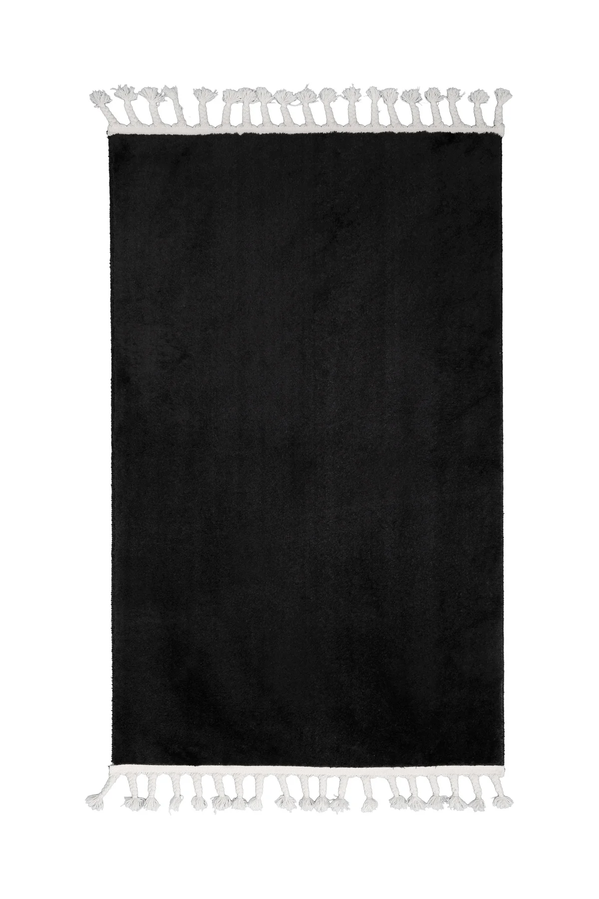 PELUŞ Saçaklı HALI SİYAH RENK Silinebilir 60x800 - Görsel 2