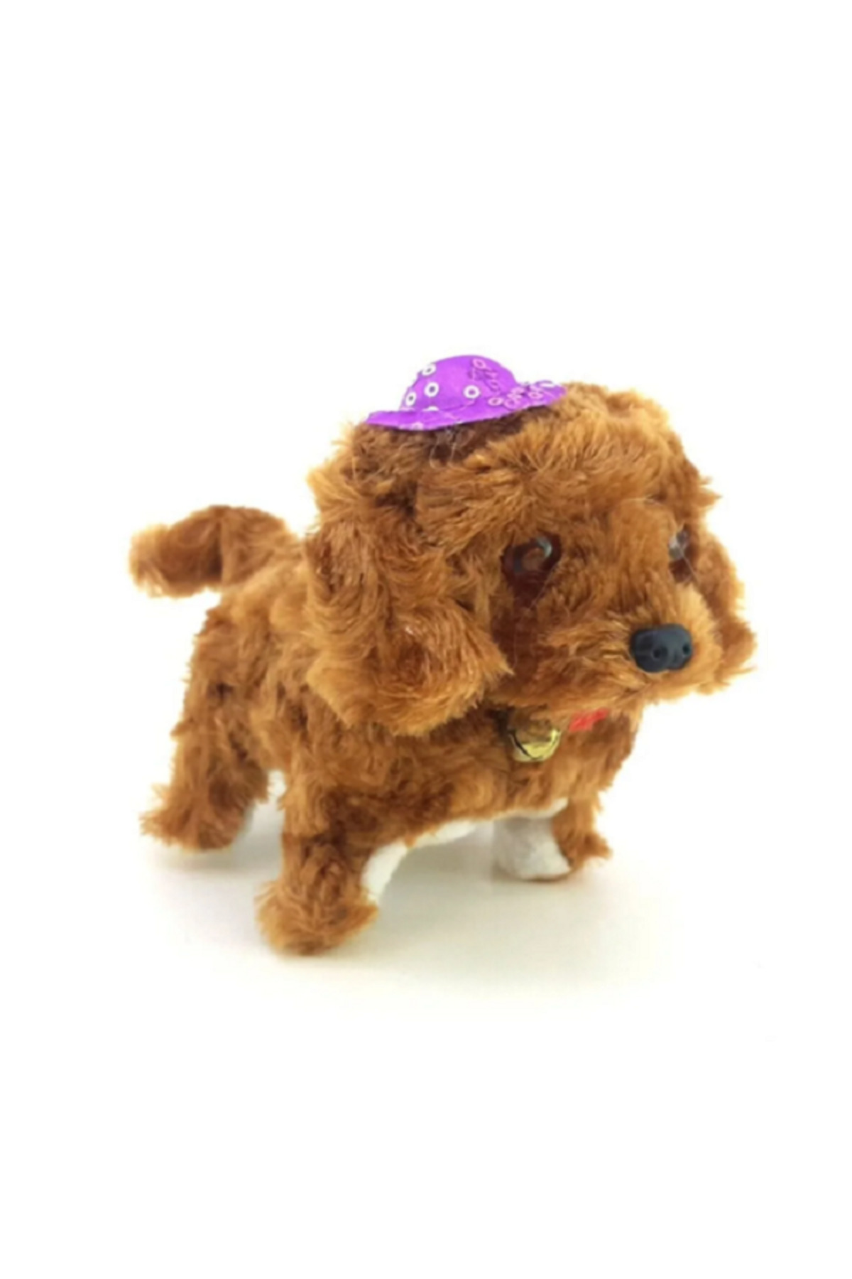 Paşa Oyuncak Peluş Sesli Havlayan Yürüyen Gözleri İşıklı Pilli Sevimli Oyuncak