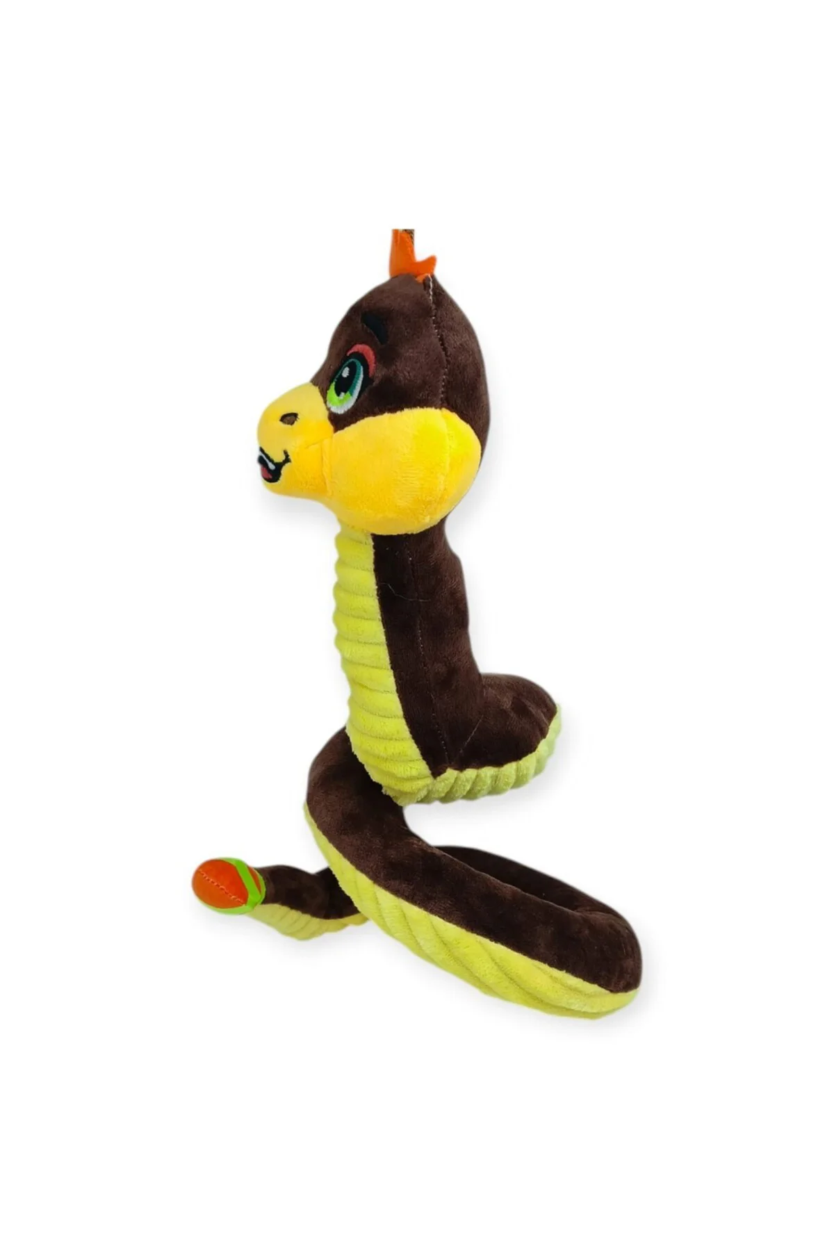 Peluş Sevimli Hayvanlar 35 cm - Kahverengi Çıngıraklı Yılan (Lisi