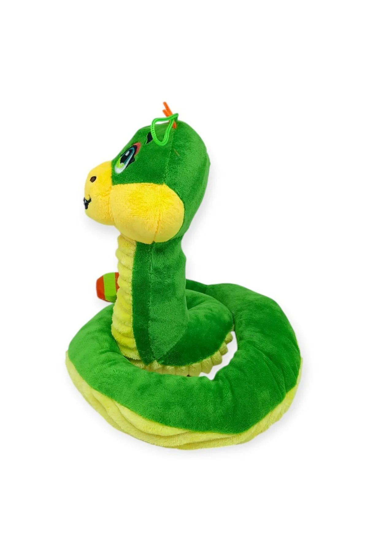 Peluş Sevimli Hayvanlar 35 cm - Yeşil Çıngıraklı Yılan (Lisinya)