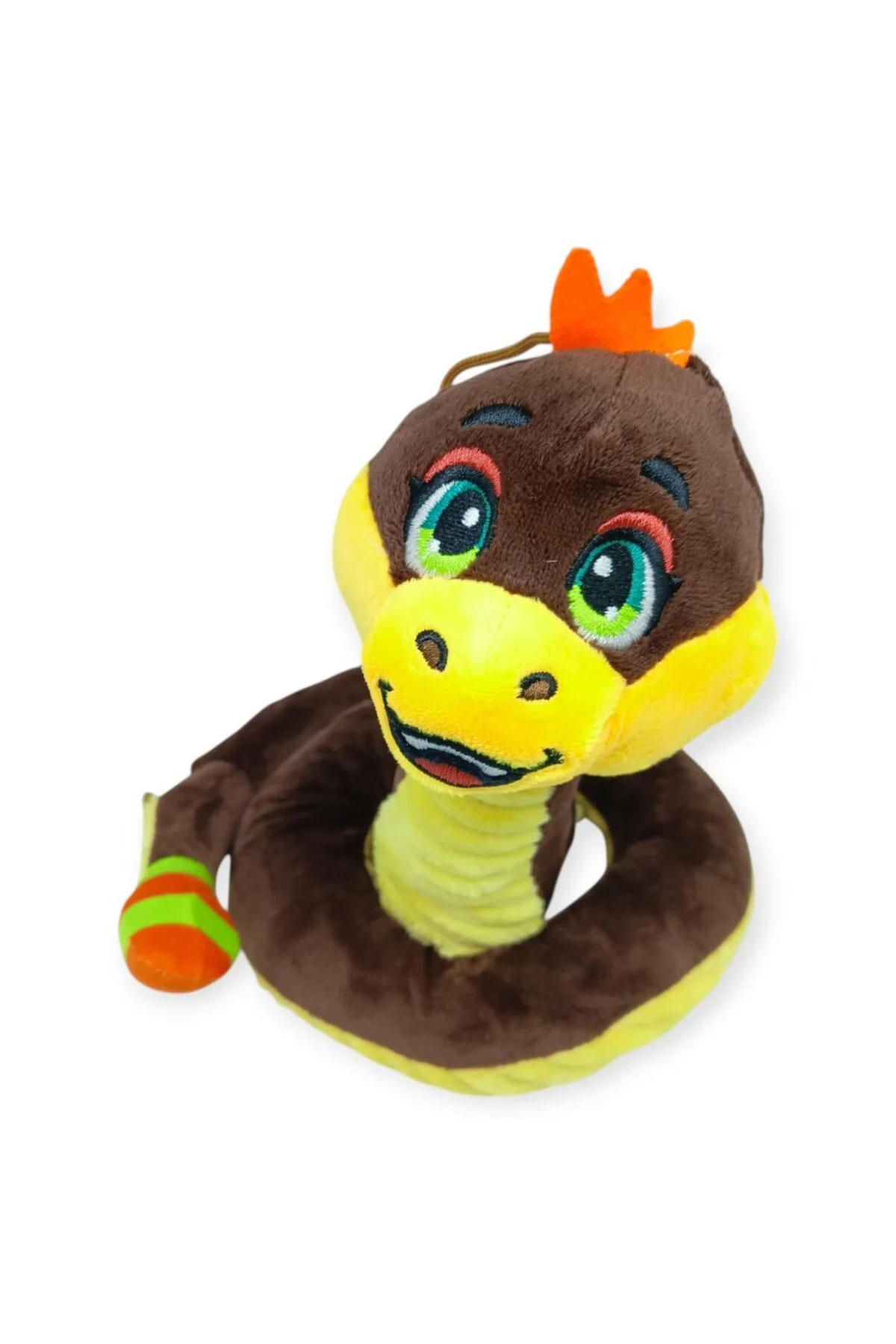 Peluş Sevimli Hayvanlar 35 cm - Kahverengi Çıngıraklı Yılan (Lisi