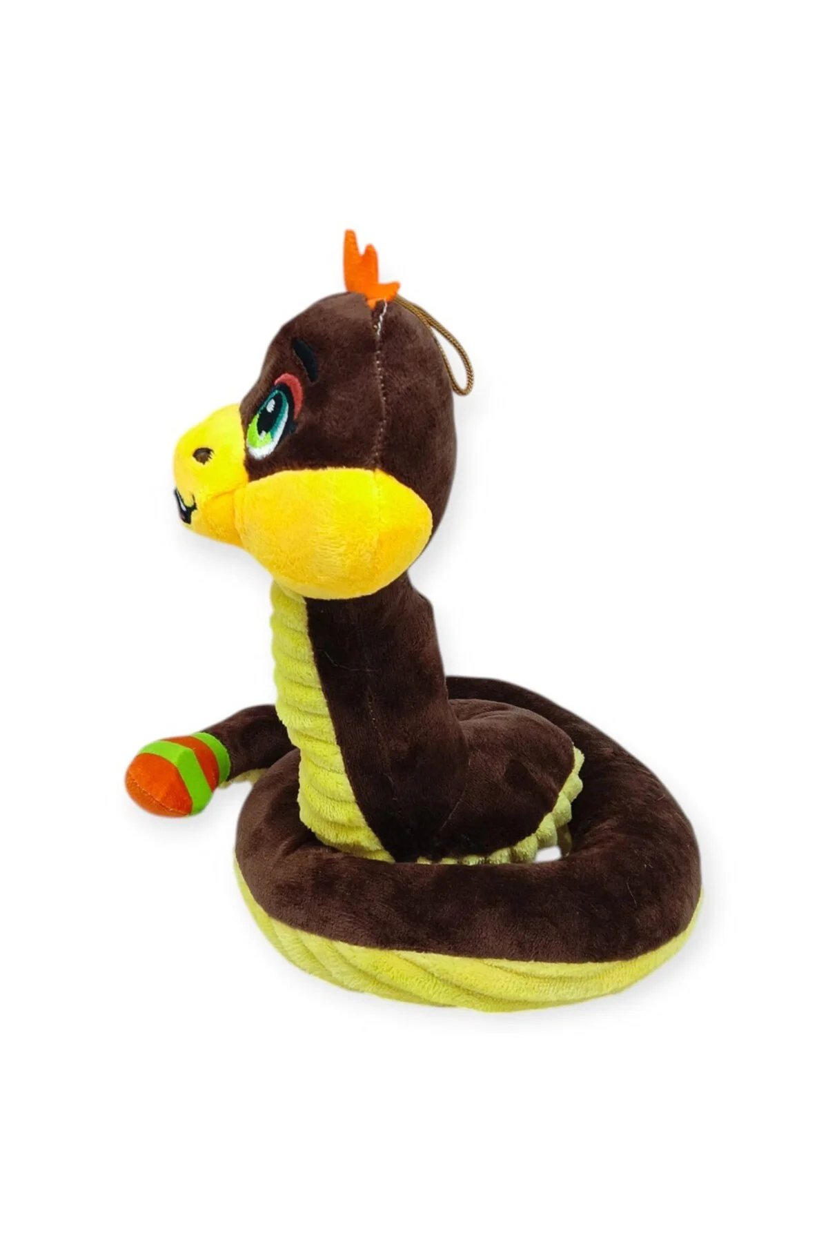 Peluş Sevimli Hayvanlar 35 cm - Kahverengi Çıngıraklı Yılan (Lisi