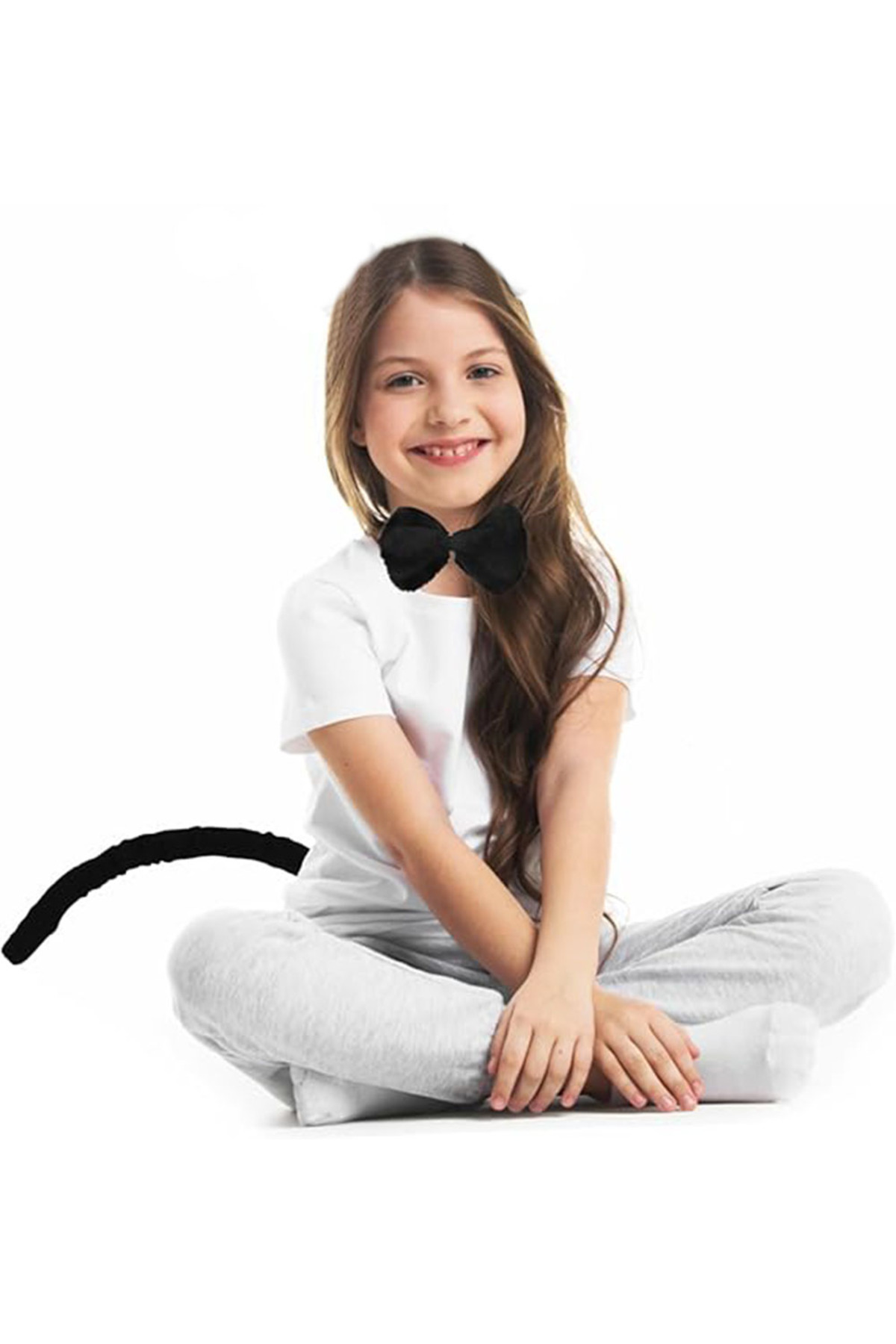 Ok Aksesuar Peluş Siyah Renk Kuyruk Ve Papyon Yetişkin Çocuk Uyumlu (5060) Ok Aksesuar Peluş Siyah Renk Kuyruk Ve Papyon Yetişkin Çocuk Uyumlu (5060)