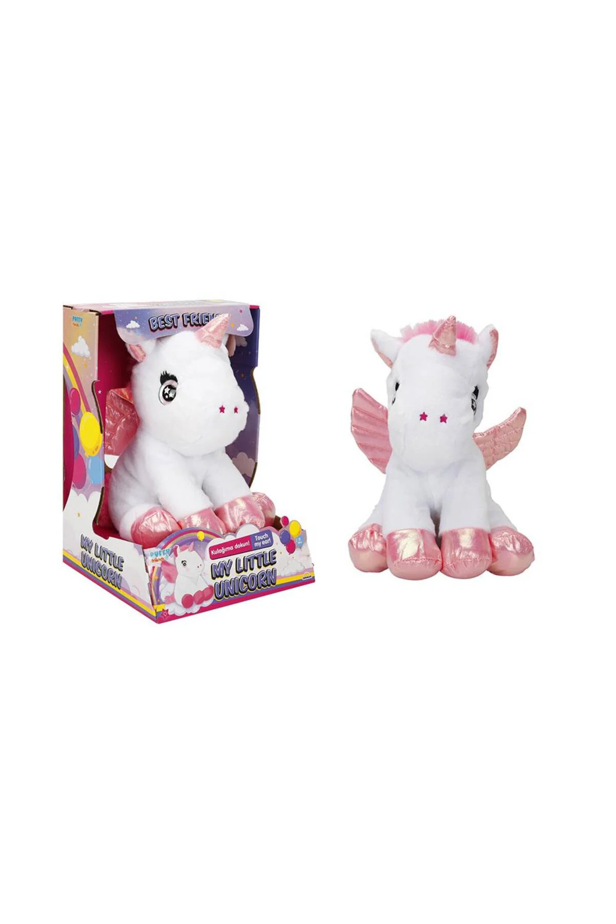 PELUŞ UNICORN IŞIKLI BEYAZ