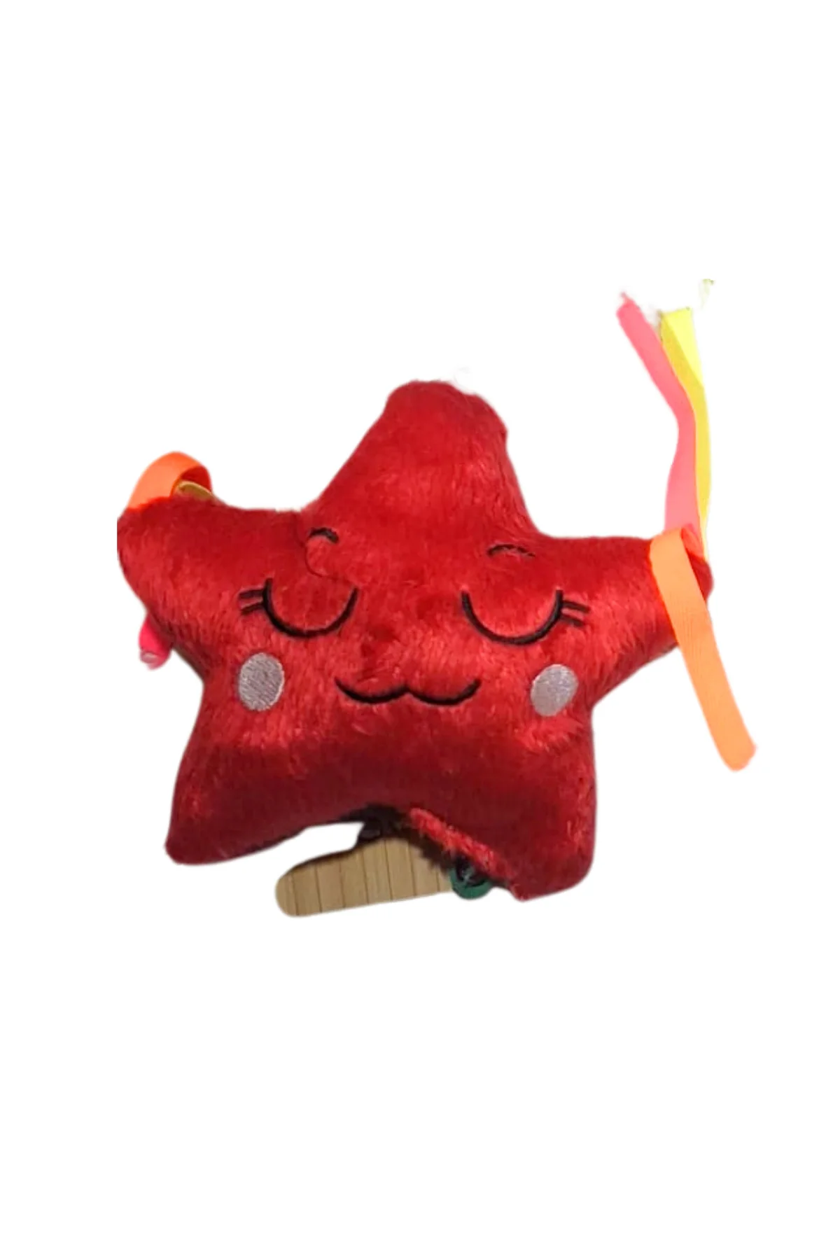 Peluş Yıldız Kedi Oyuncağı Kırmızı