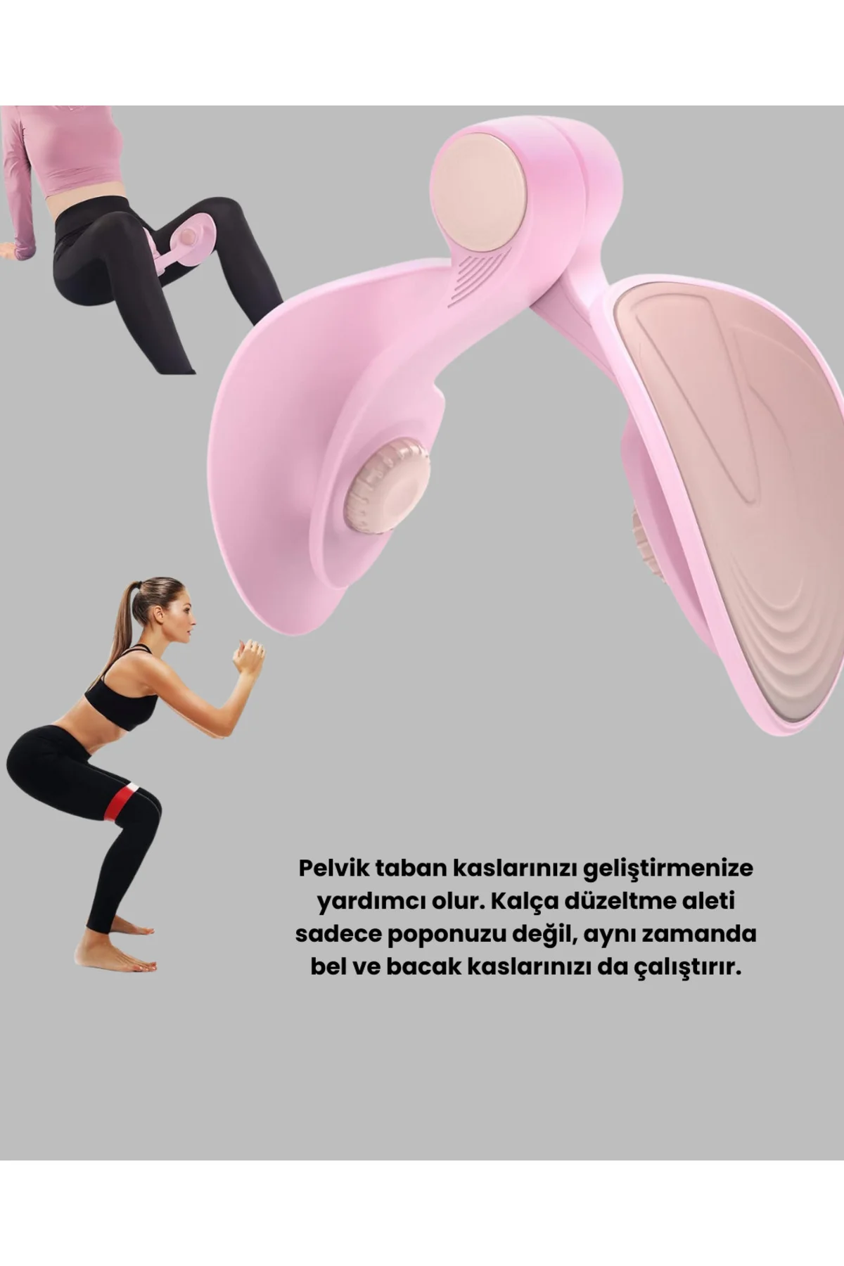 Pelvik Taban ve Uyluk Egzersiz Aleti Ev Tipi Taşınabilir