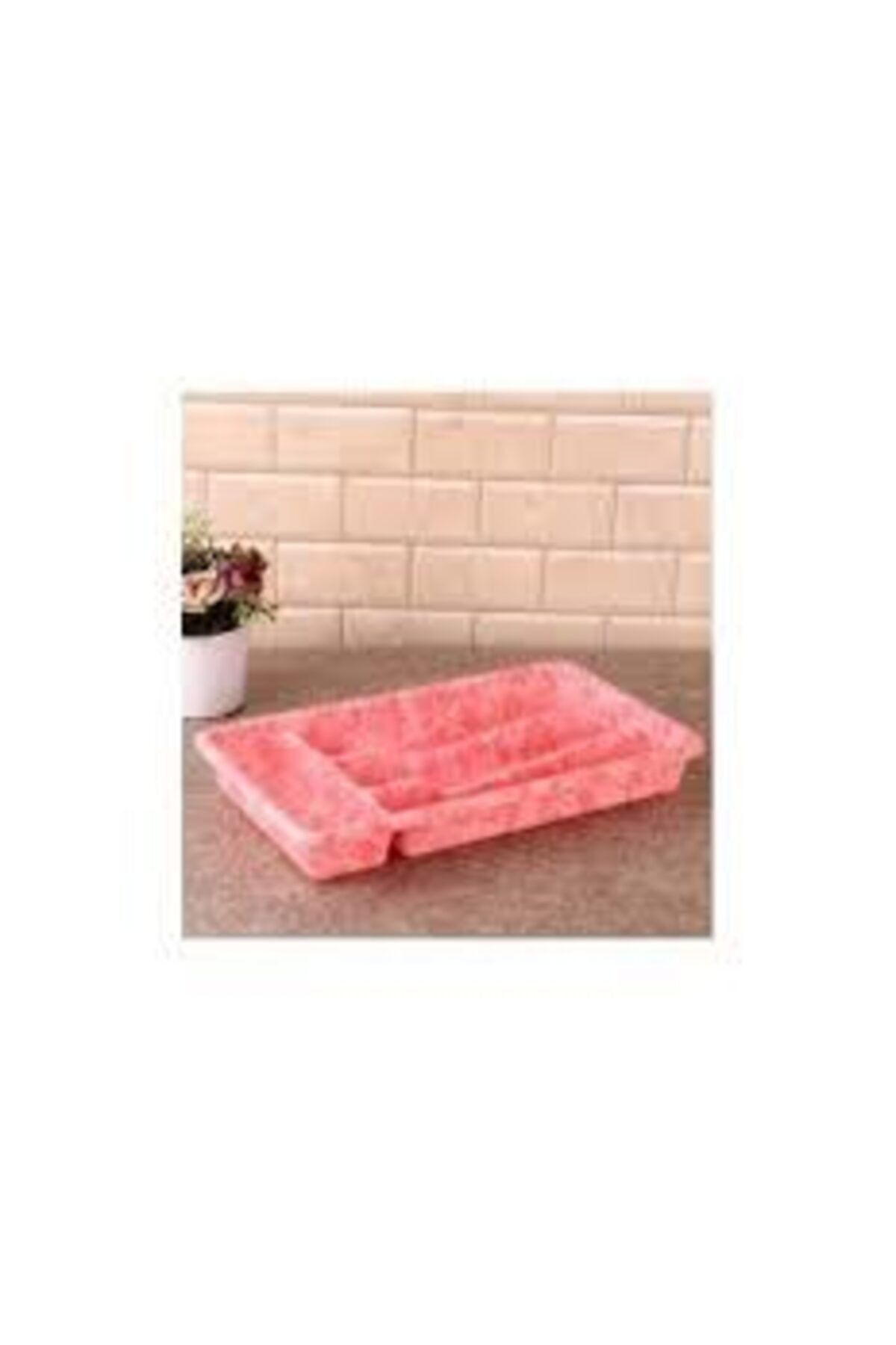 Alberlo Pembe 4 Bölmeli Kaşiklik