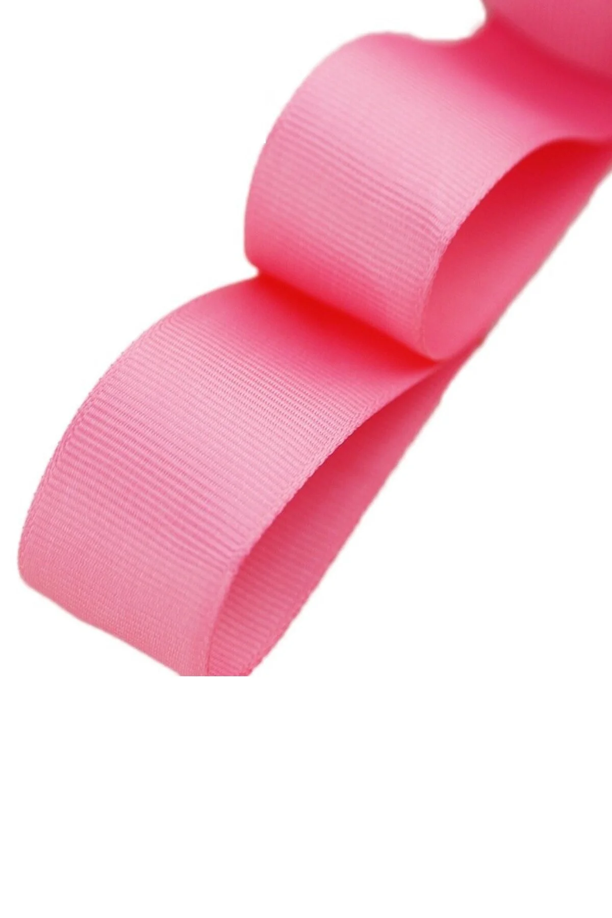 Pembe 4cm Grogren Kurdele 10 Metre. 10mt 40mm 1 Top Pembe Grogren