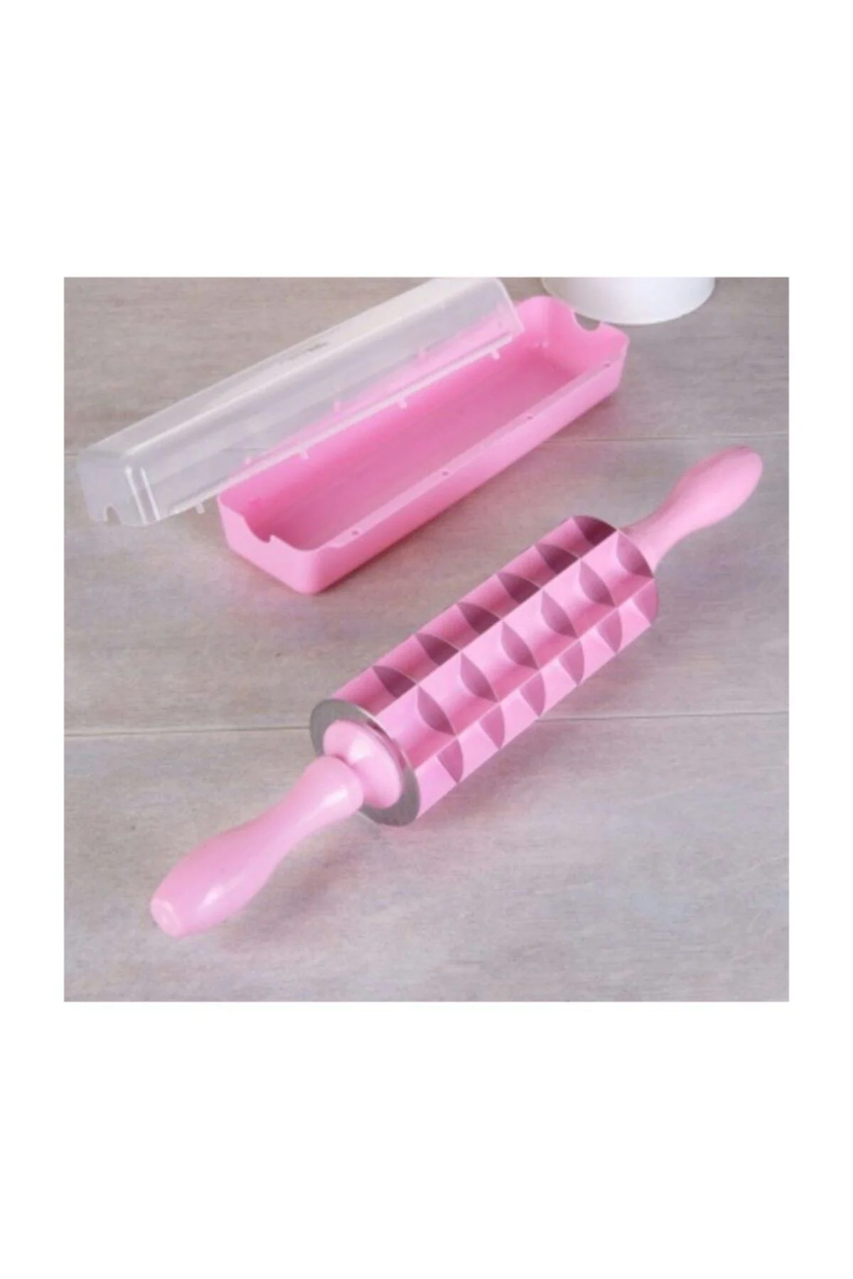 Pembe 7 Bıçaklı Mantı Merdane Mantı Kesme Aparatı