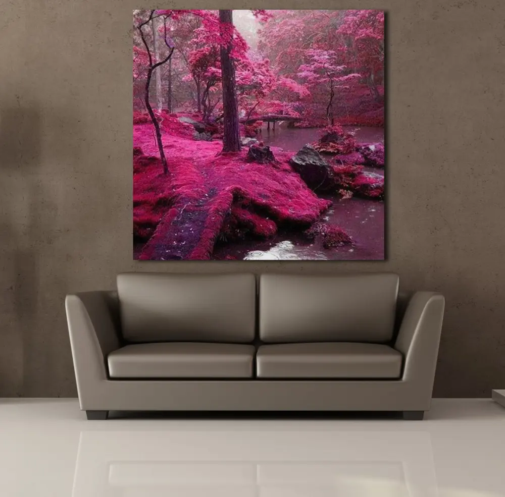 PEMBE AĞAÇLAR KANVAS TABLO PEMBE AĞAÇLAR KANVAS TABLO