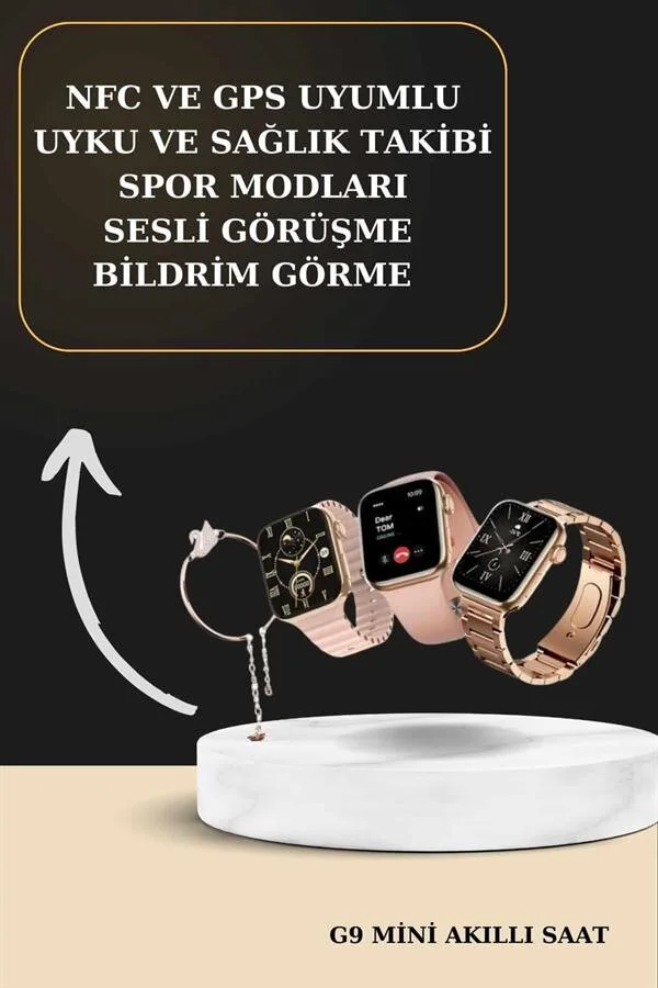 Pembe Akıllı Saat ve Pro Kulaklık Seti - Amoled Ekran, 3 Kordon, ANC Gürültü Önleme