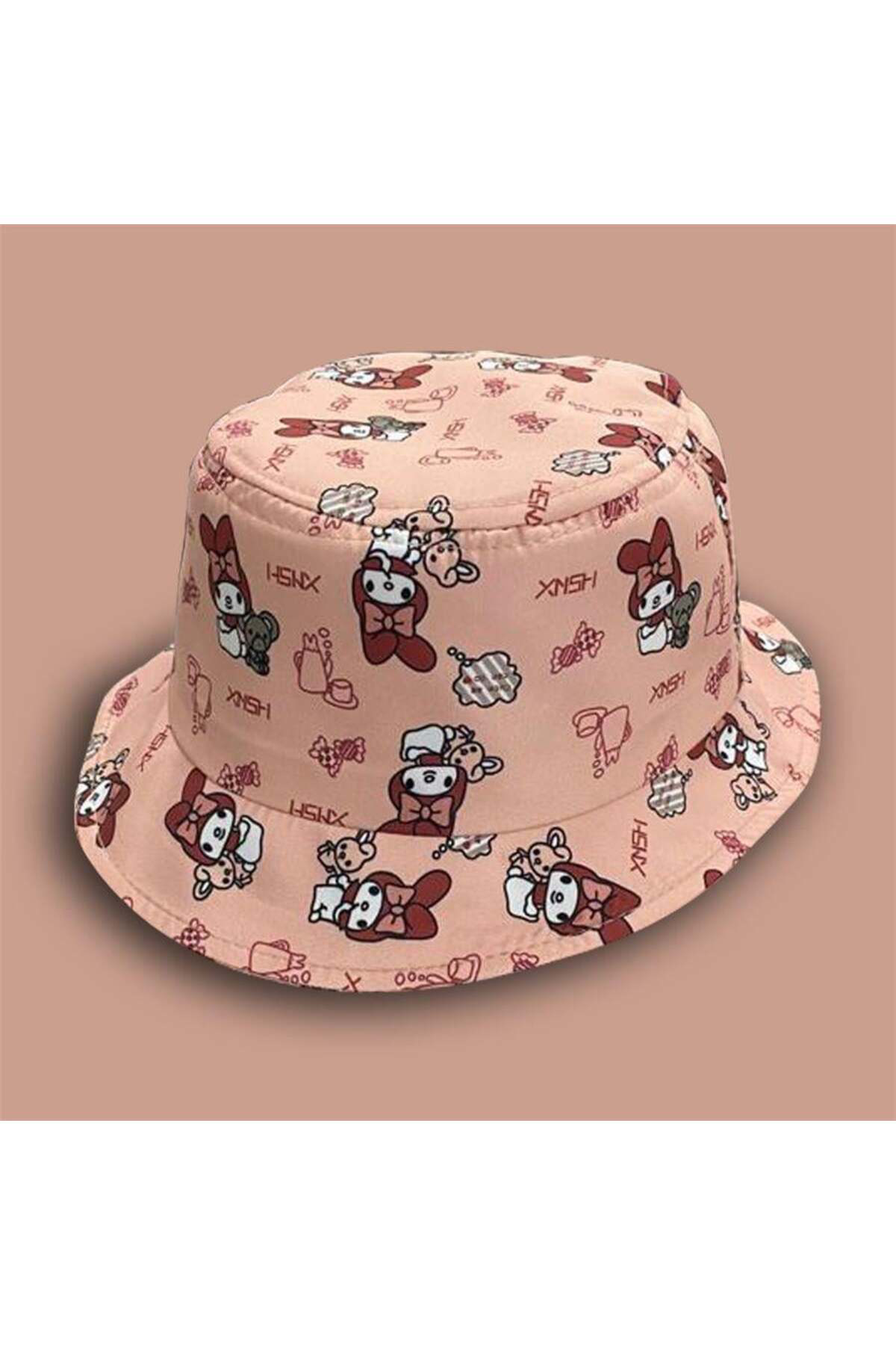 Pembe Anime Fantasy Magic Melody Candy Kolaj Bucket Şapka
