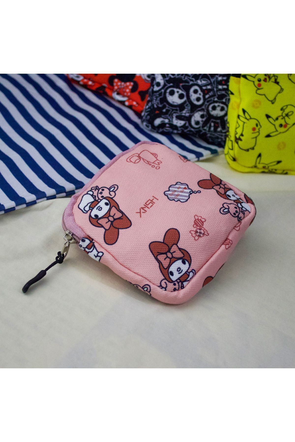 Pembe Anime Fantasy Magic Melody Candy Kolaj Makyaj Çantası