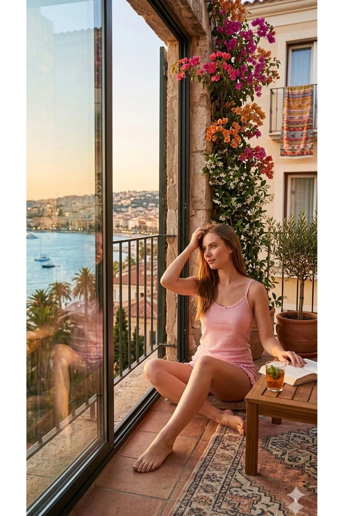 pembe askılı şortlu pijama takımı
