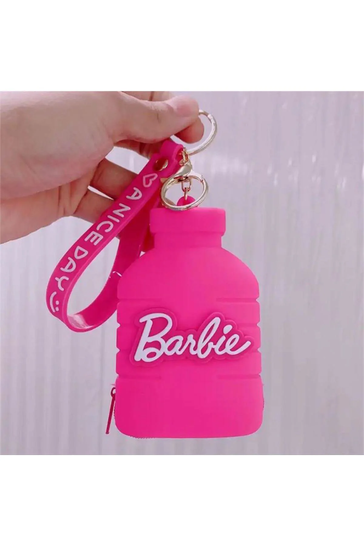 Pembe Barbie A Nice Day Silikon Anahtarlık