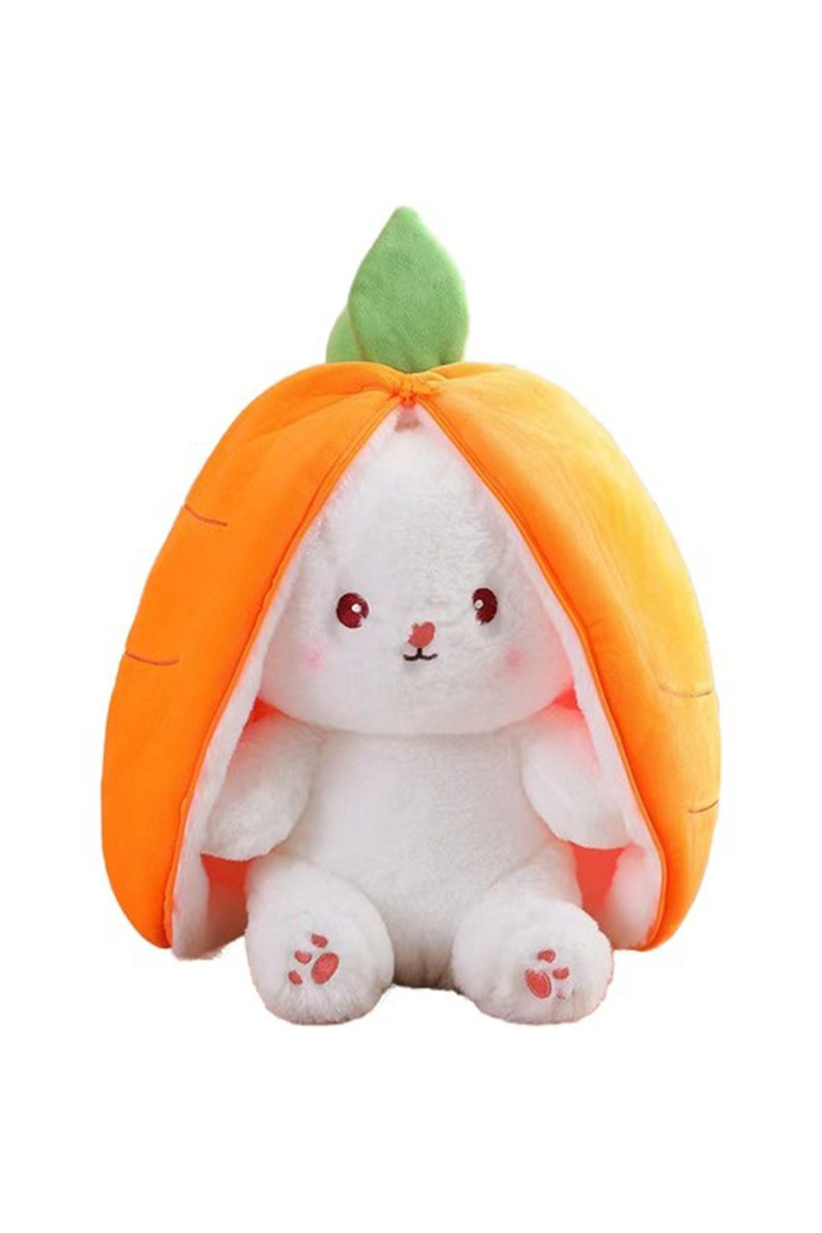 Oyuncak Store Pembe Çilek Tavşan Özel Tasarım Fermuarlı Hem Çilek Hem Tavşan Se