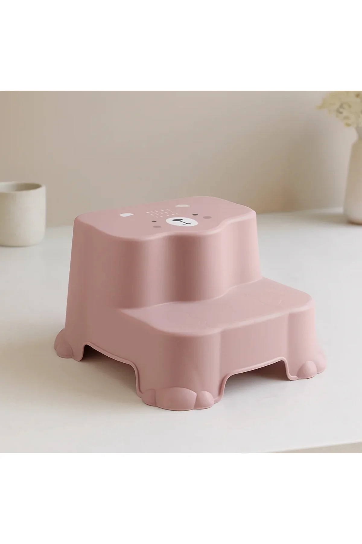 Pembe Desenli Katlı Çocuk Basamağı