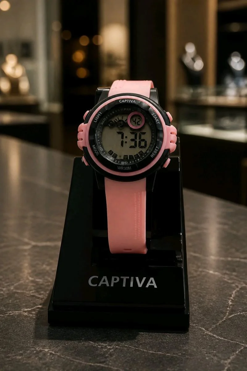 Pembe Dijital  Su Geçirmez Kol Saati