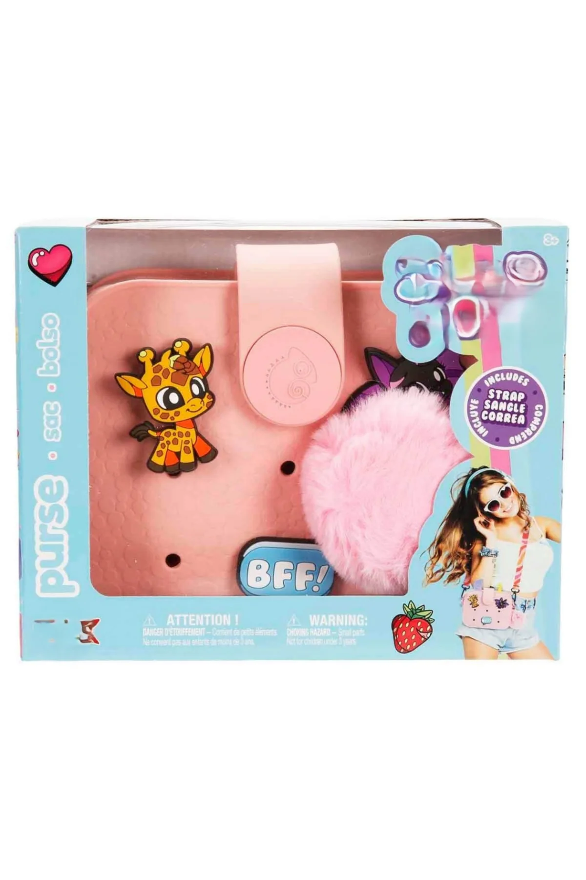 Pembe El ve Omuz Çantası