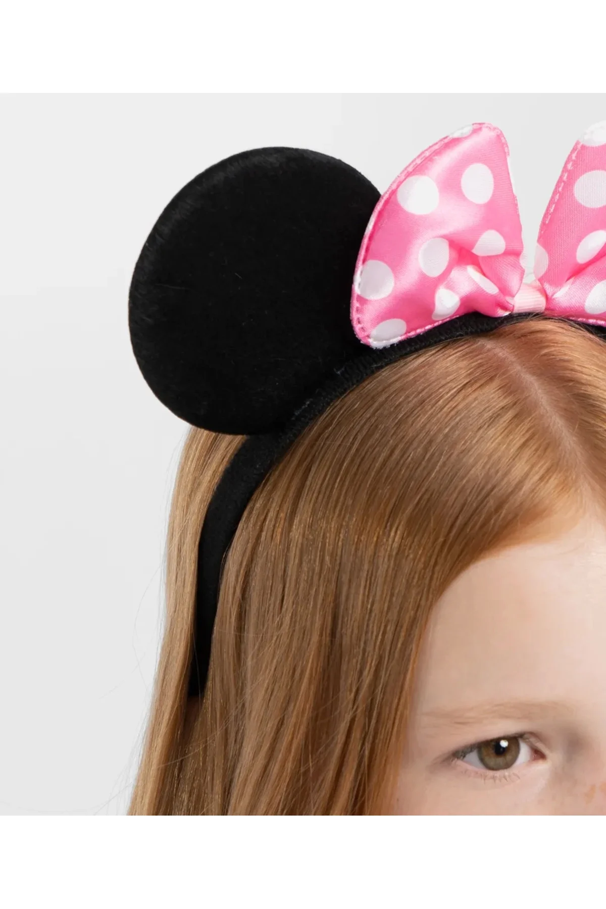 Pembe Fiyonklu Minnie Mouse Tacı Mini Kulak - Görsel 2
