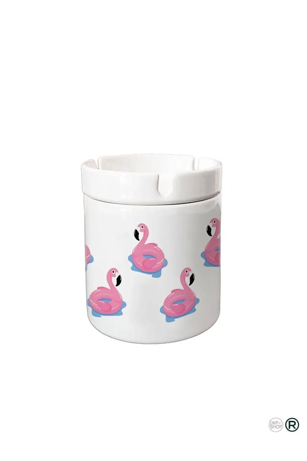 Pembe Flamingolar Porselen Küllük