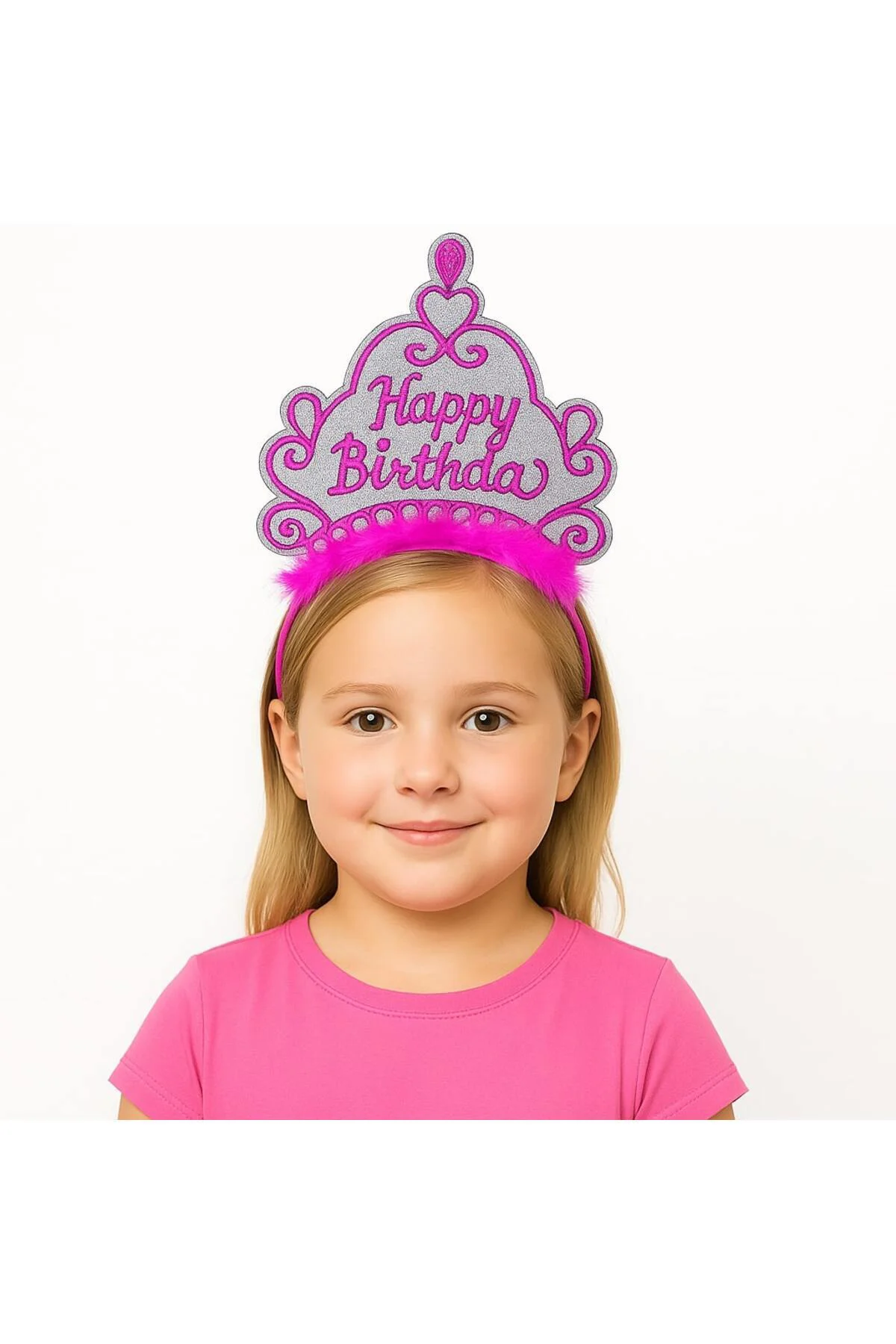 Pembe Happy Birthday Prenses Tacı – Doğum Günü Taç ANessiWorldesuarı/ TrendXhome
