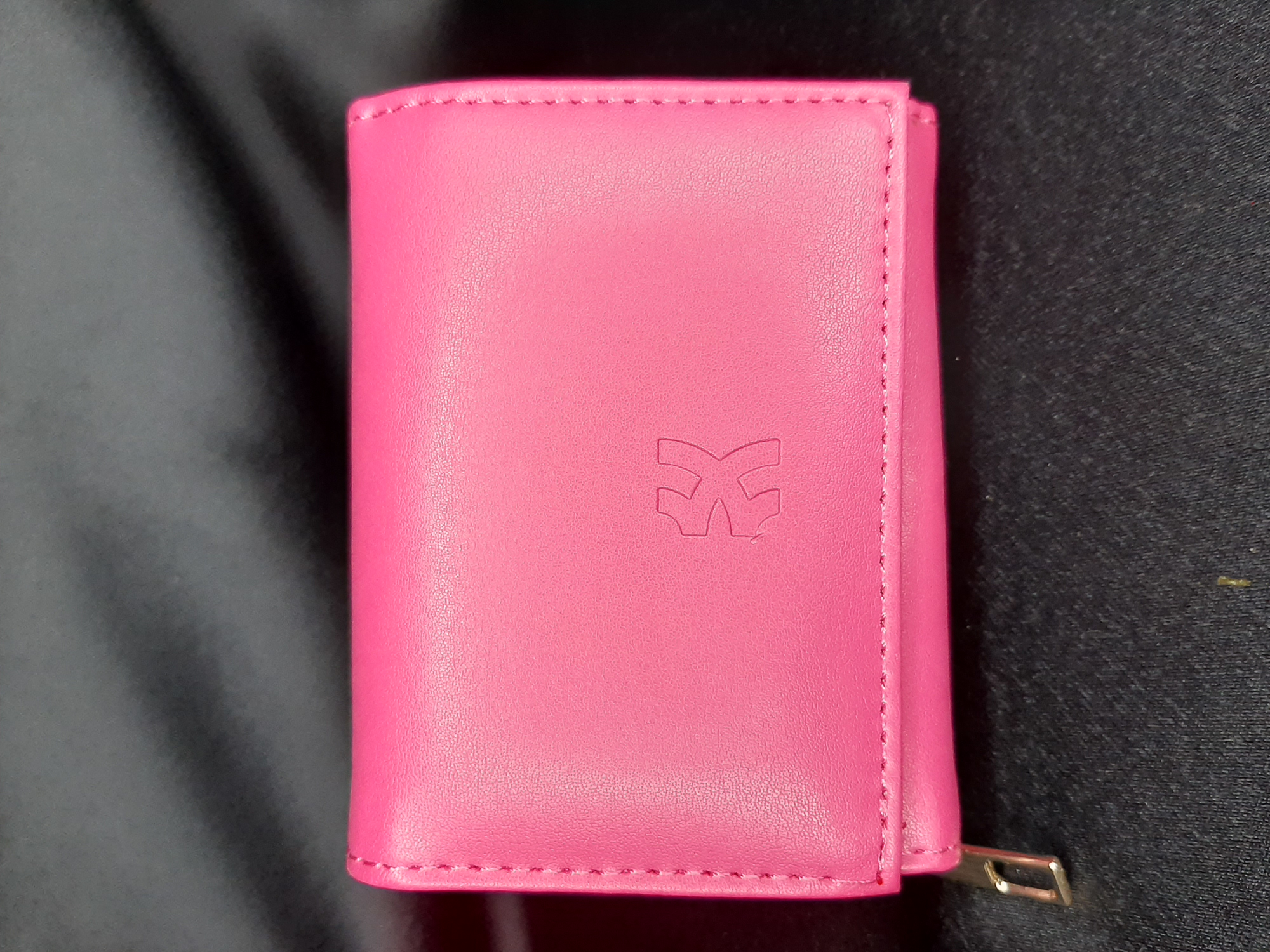  Pembe Kadın Cüzdanı - Fermuarlı ve Düğmeli Kartlık Model