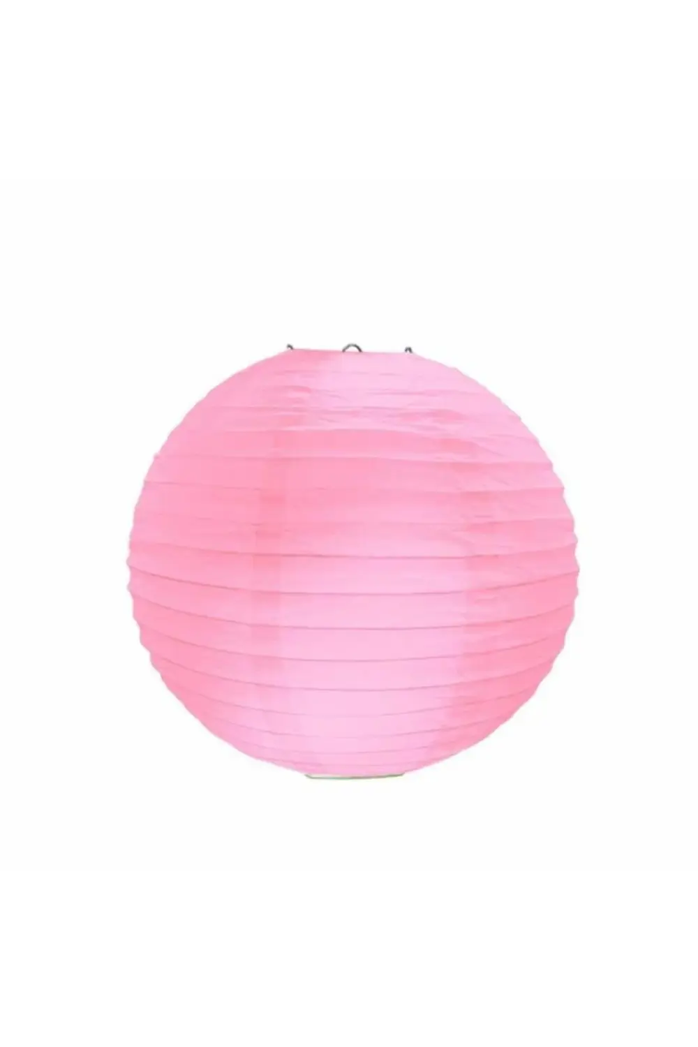 Pembe Kağıt Dekor Fener 20 Cm