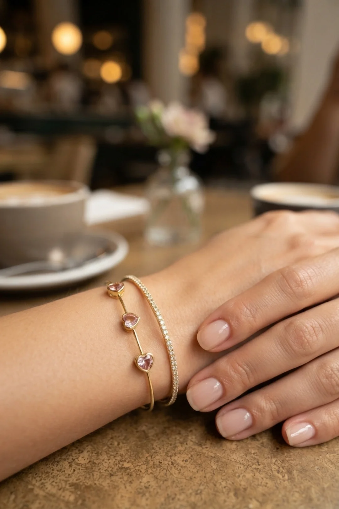 Pembe Kalp Model Zirkon Taşlı Gold Renk Kadın Bileklik Fiyatı, Yorumları ve Özellikleri