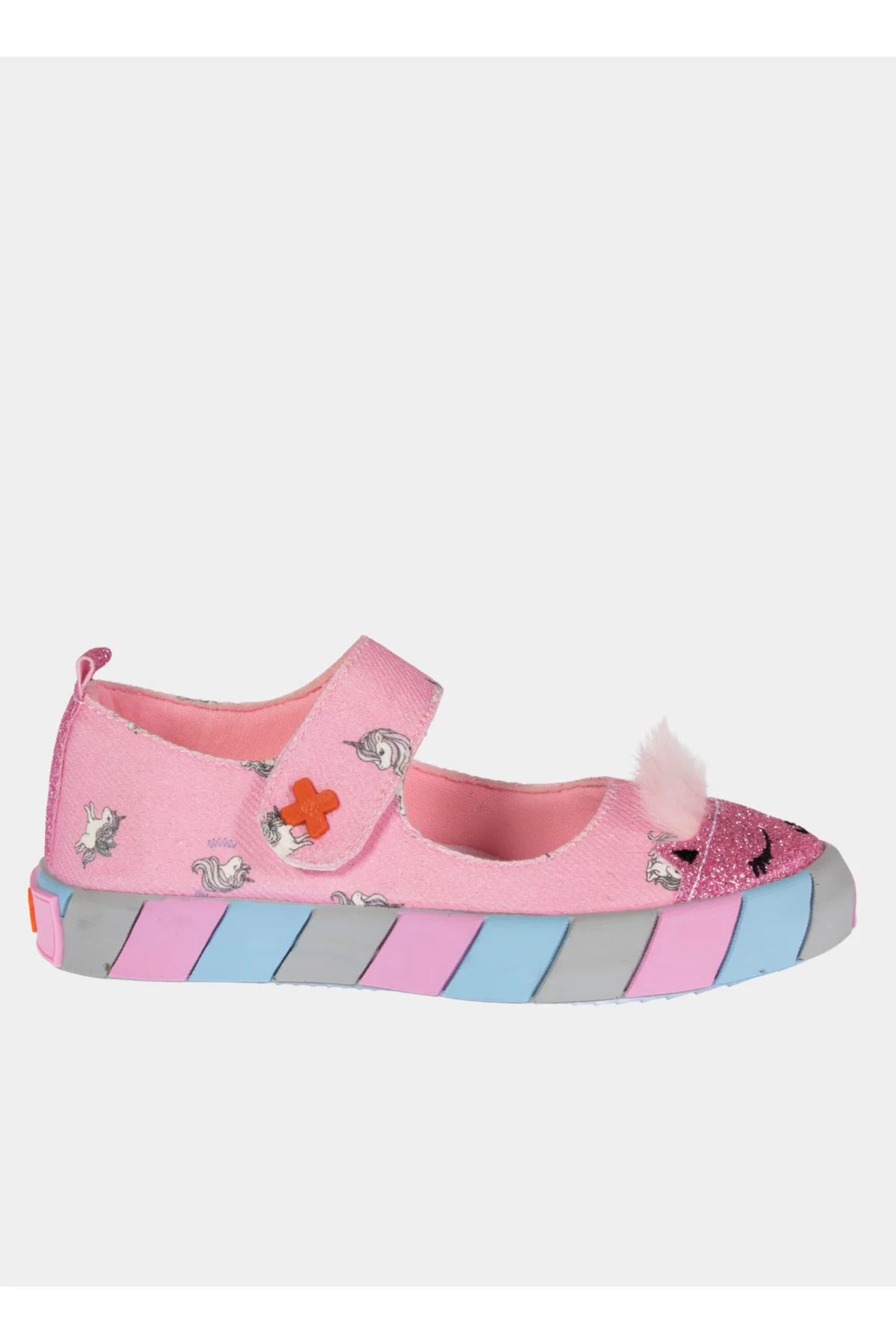 Pembe Kedi Kanvas 3d Kız Çocuk Babet Sneakers Pembe Kedi Kanvas 3d Kız Çocuk Babet Sneakers