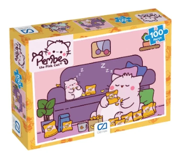 Pembe Kedi Puzzle 100 Pembe Kedi Puzzle 100