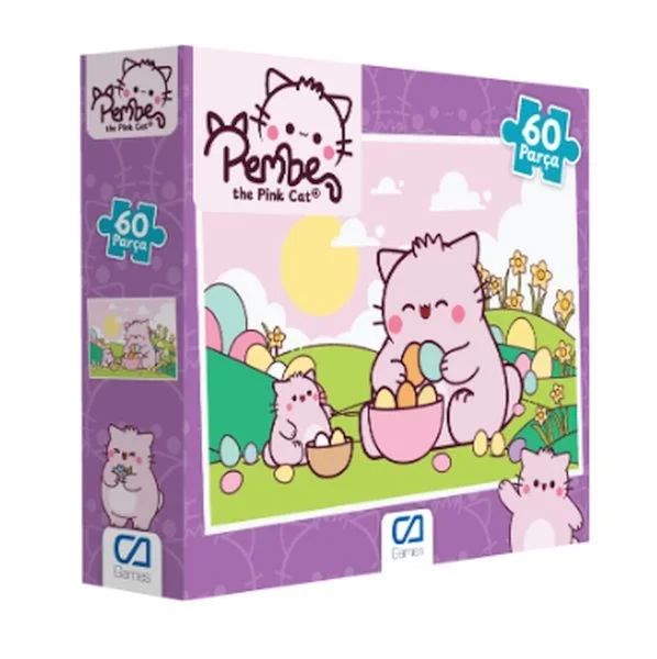 Pembe Kedi Puzzle 60 Pembe Kedi Puzzle 60