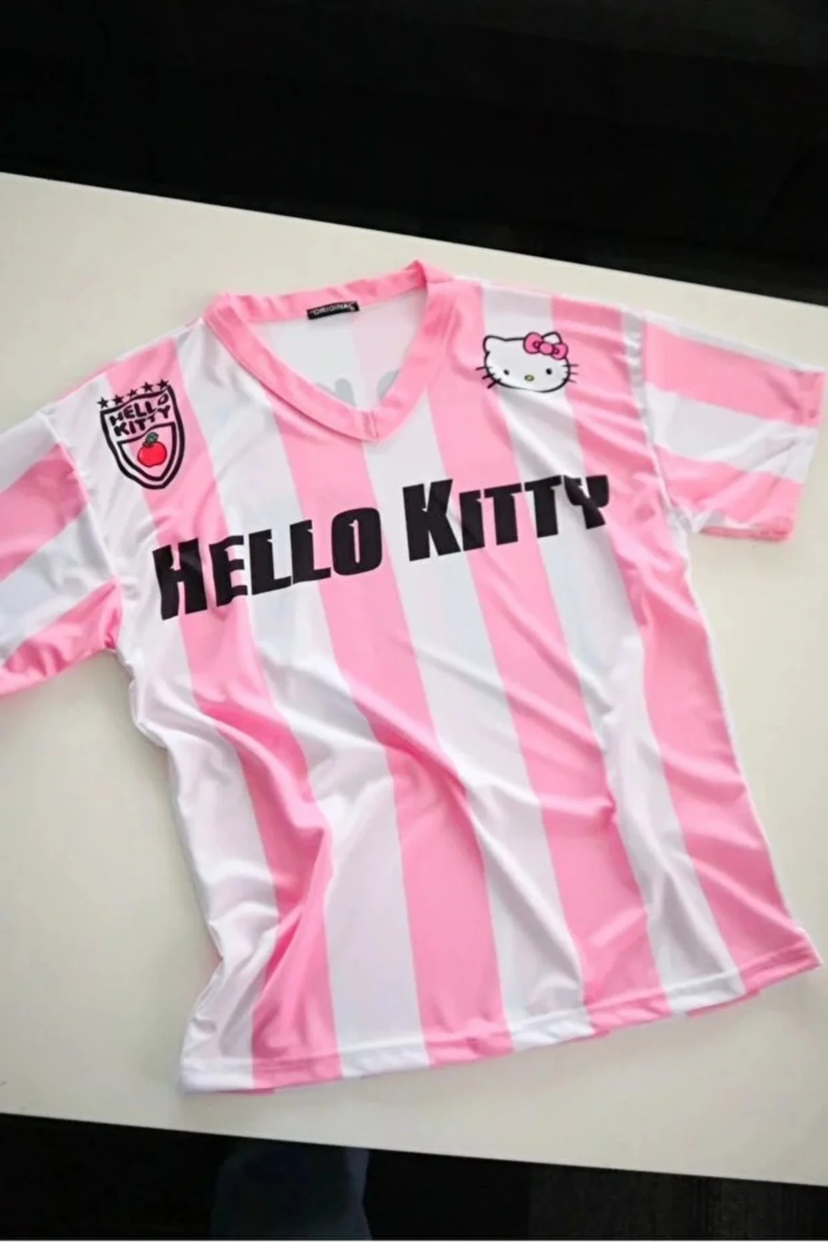 Pembe Kitty Forma Unisex T-shirt