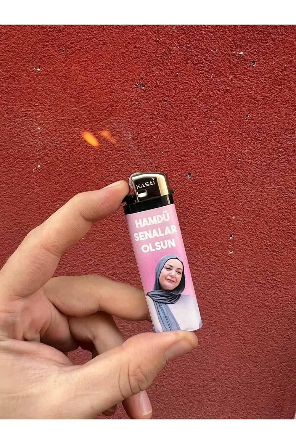 Pembe Kızılcık Şerbeti Full Kaplama Gazlı Çakmak